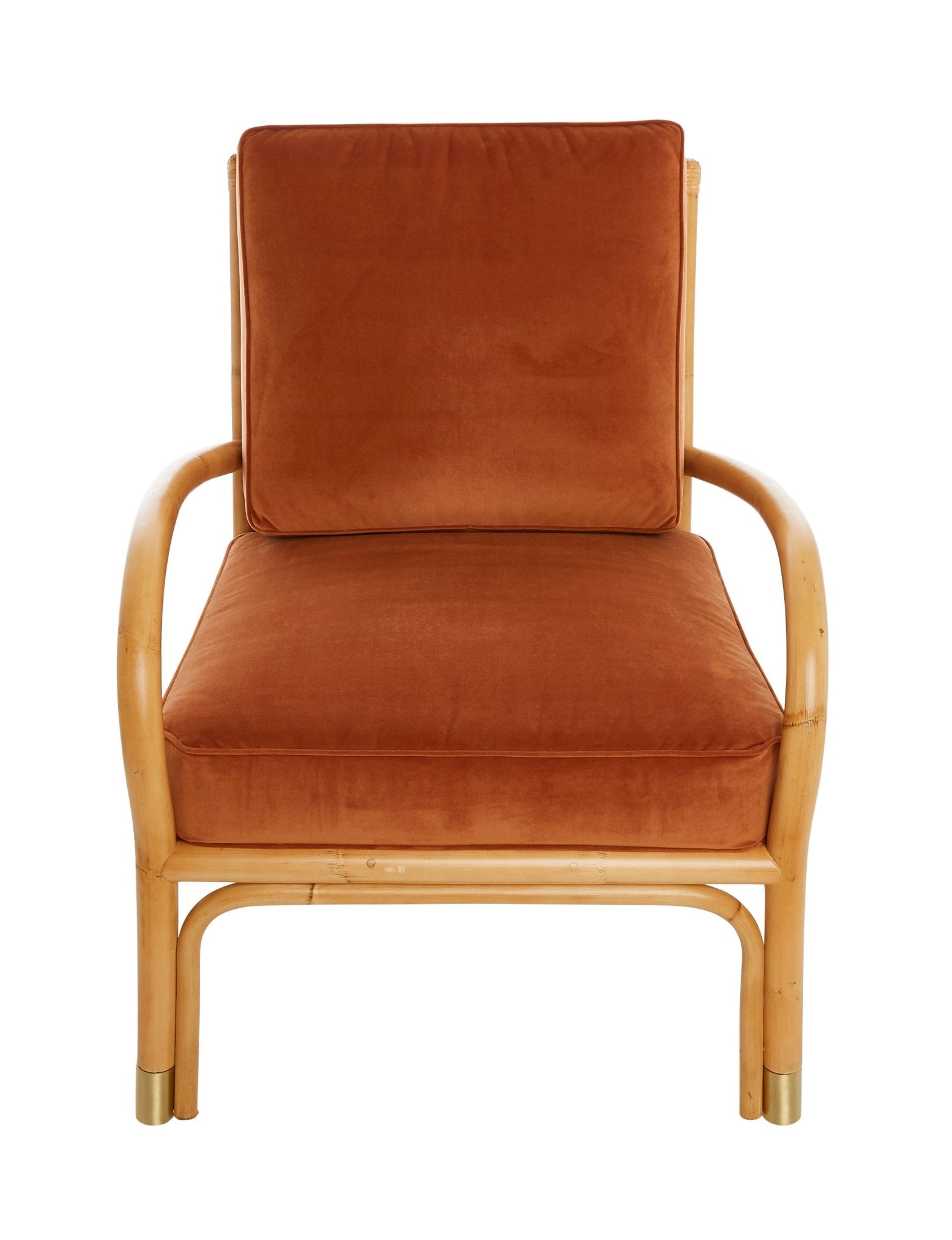 Fauteuil RIVIERA – L’élégance du rotin, le confort du velours - KOK MAISON - La Maison Milanaise460 - 1RIVIERA - 5Ocre
