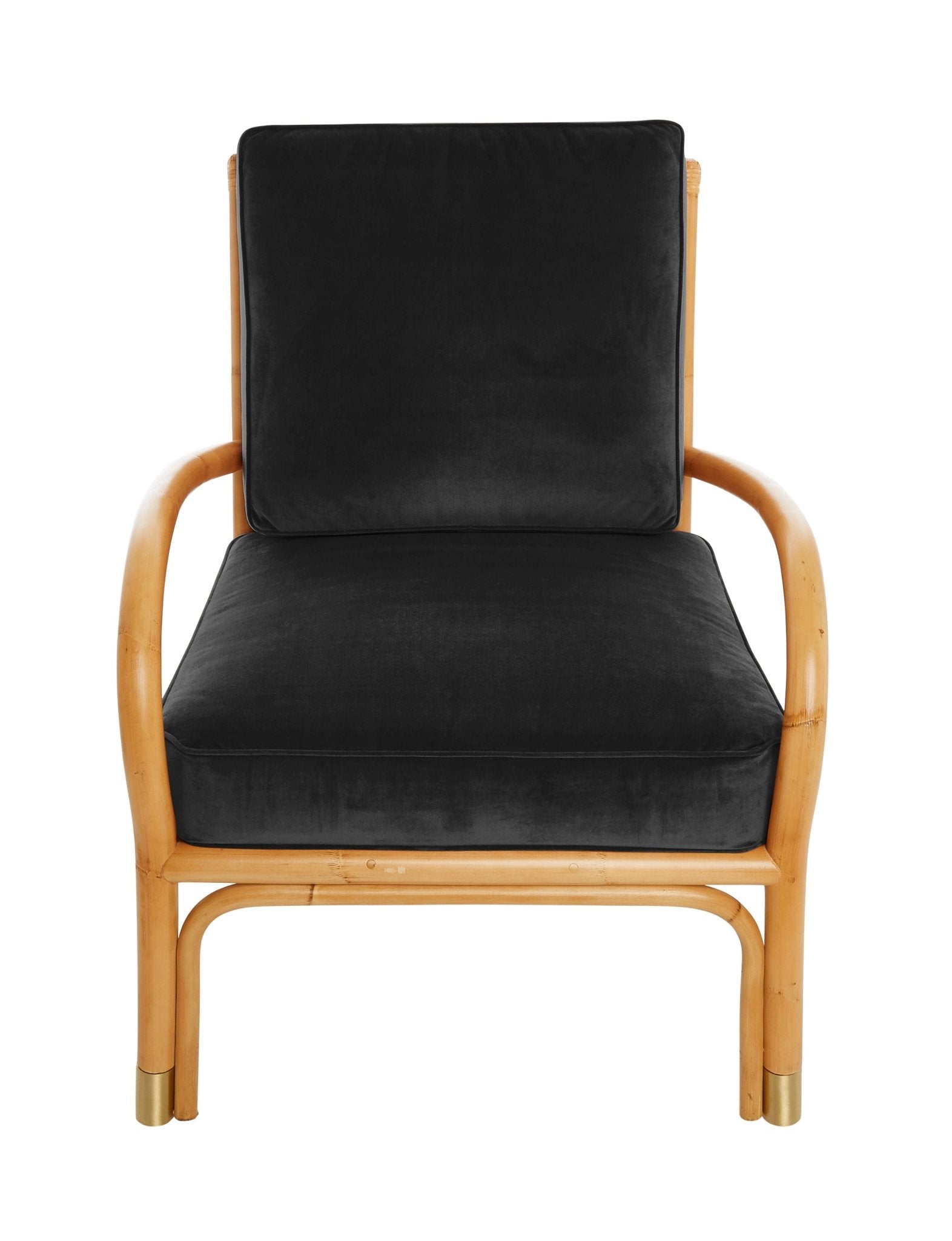 Fauteuil RIVIERA – L’élégance du rotin, le confort du velours - KOK MAISON - La Maison Milanaise460 - 1RIVIERA - 5Ocre