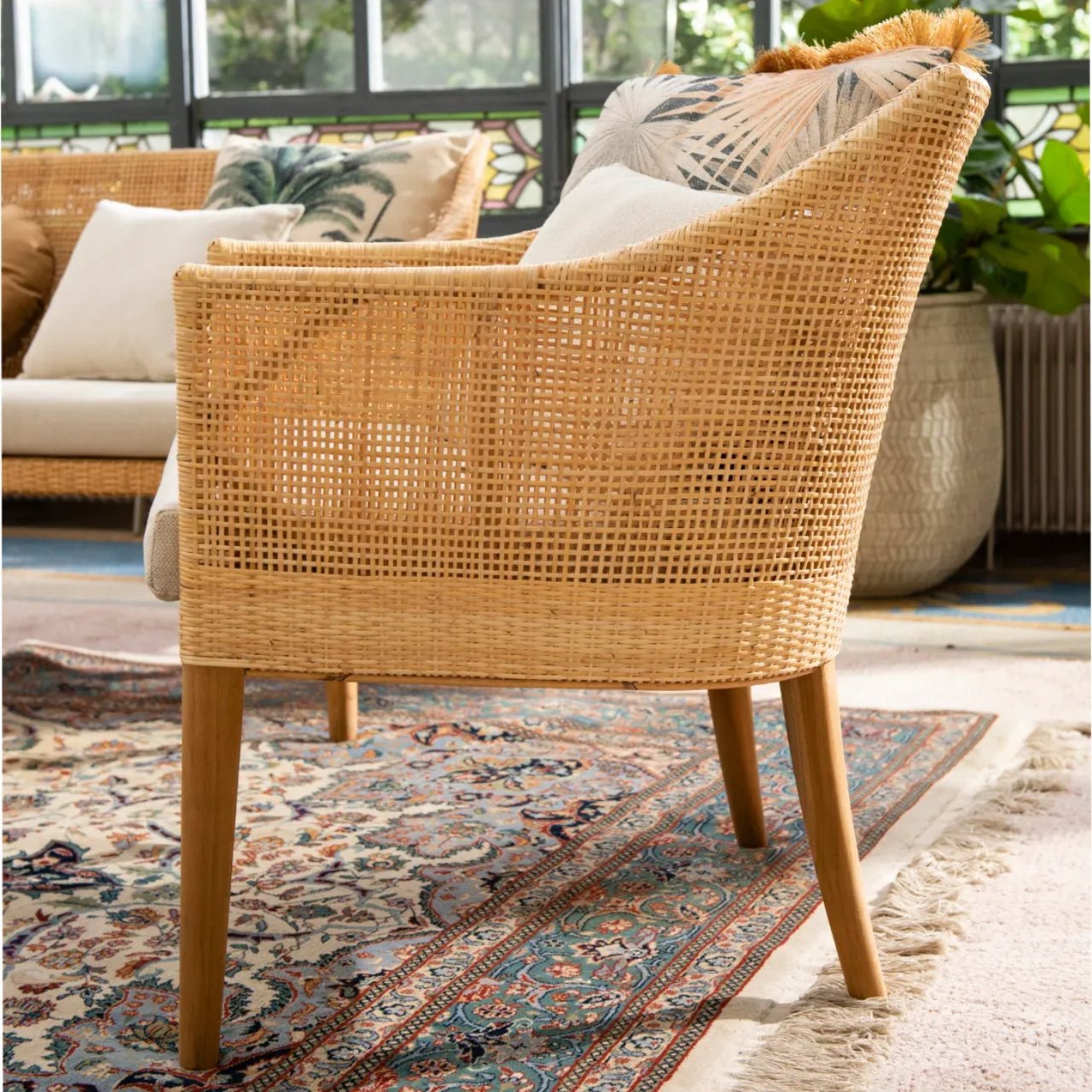Fauteuil rotin & cannage SAIGON – Charme vintage et savoir - faire artisanal - KOK MAISON - La Maison Milanaise461 - 1