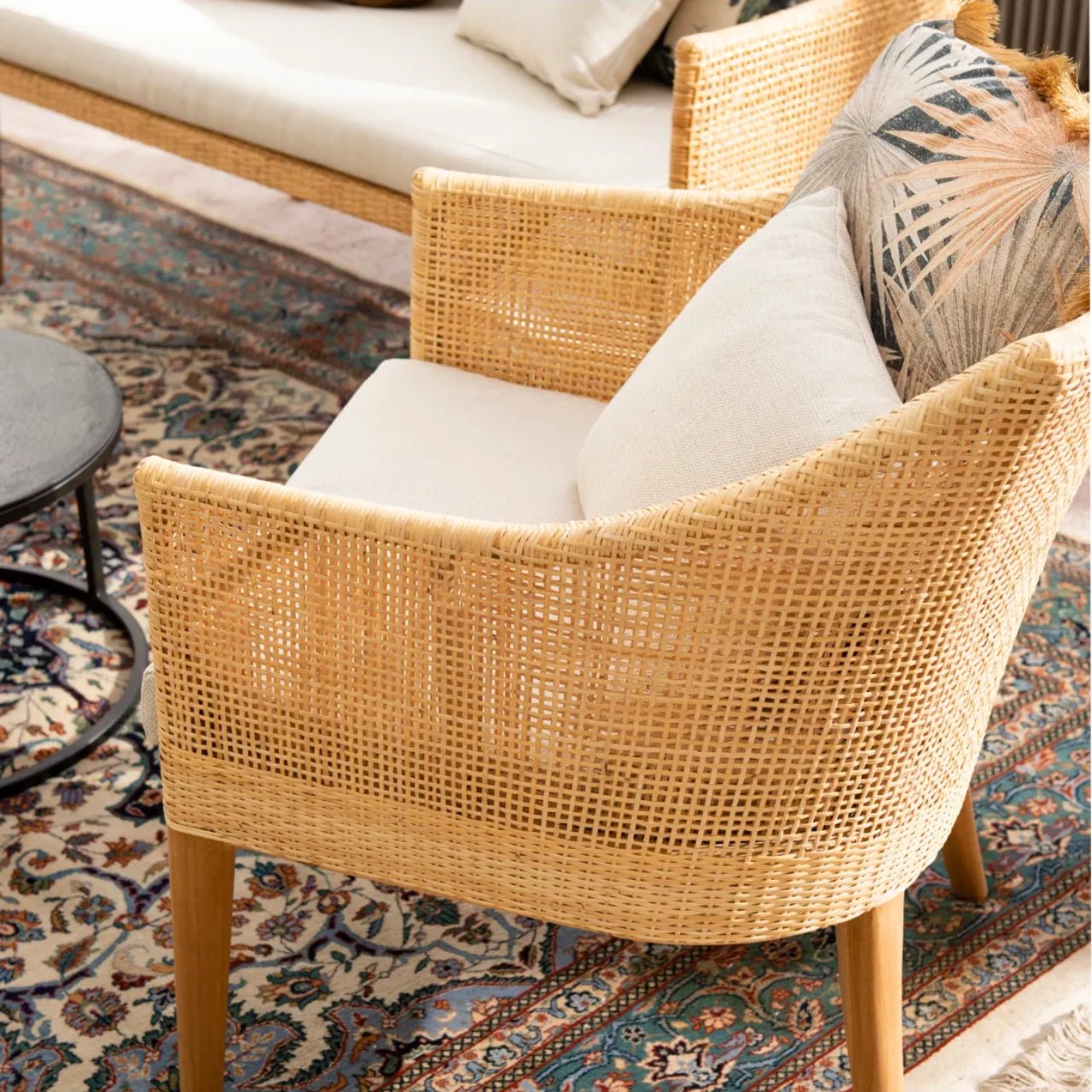 Fauteuil rotin & cannage SAIGON – Charme vintage et savoir - faire artisanal - KOK MAISON - La Maison Milanaise461 - 1