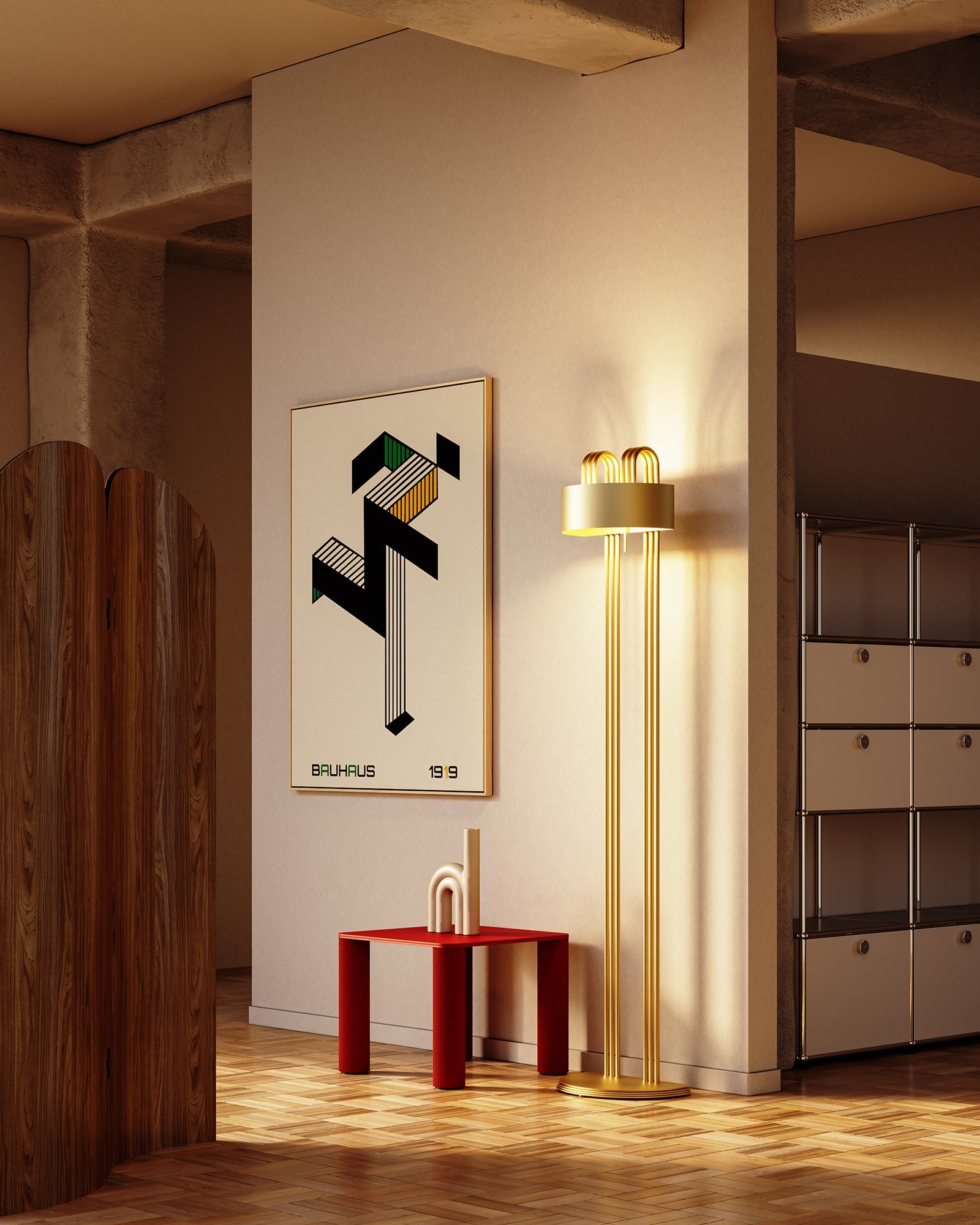 Lampadaire design en métal TMB 11 - LUMEN CENTER - La Maison MilanaiseTMB11152Laiton 230