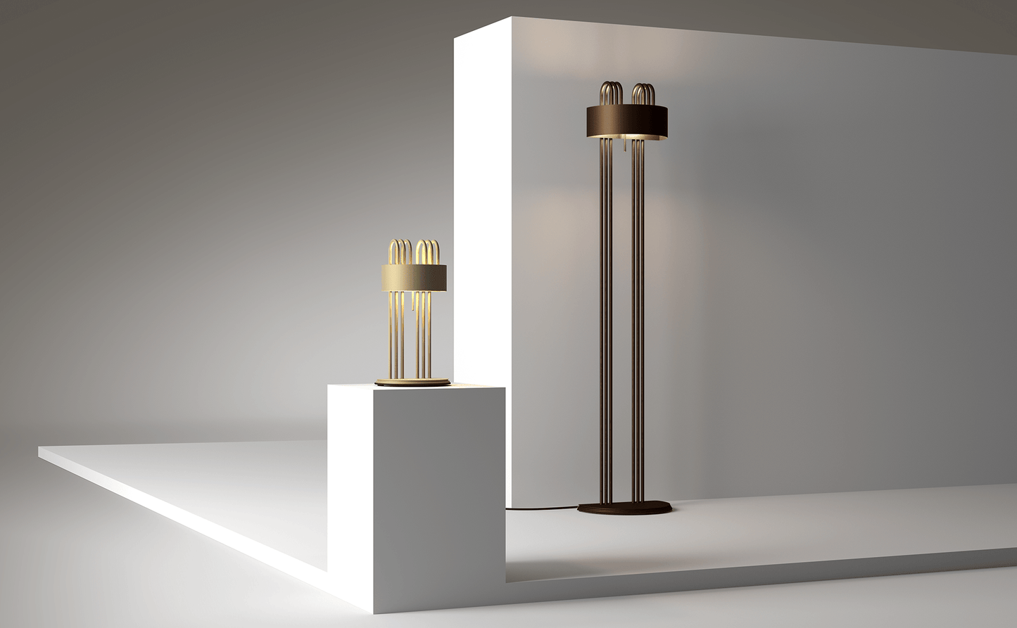 Lampadaire design en métal TMB 11 - LUMEN CENTER - La Maison MilanaiseTMB11152Laiton 230