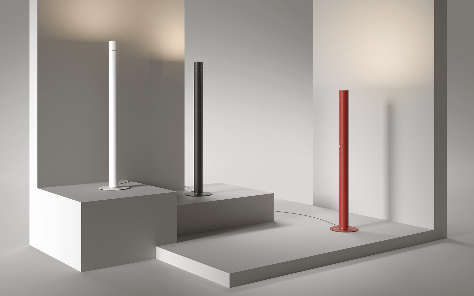 Lampadaire en aluminium Concorde - LUMEN CENTER - La Maison MilanaiseCON11105Blanc 105