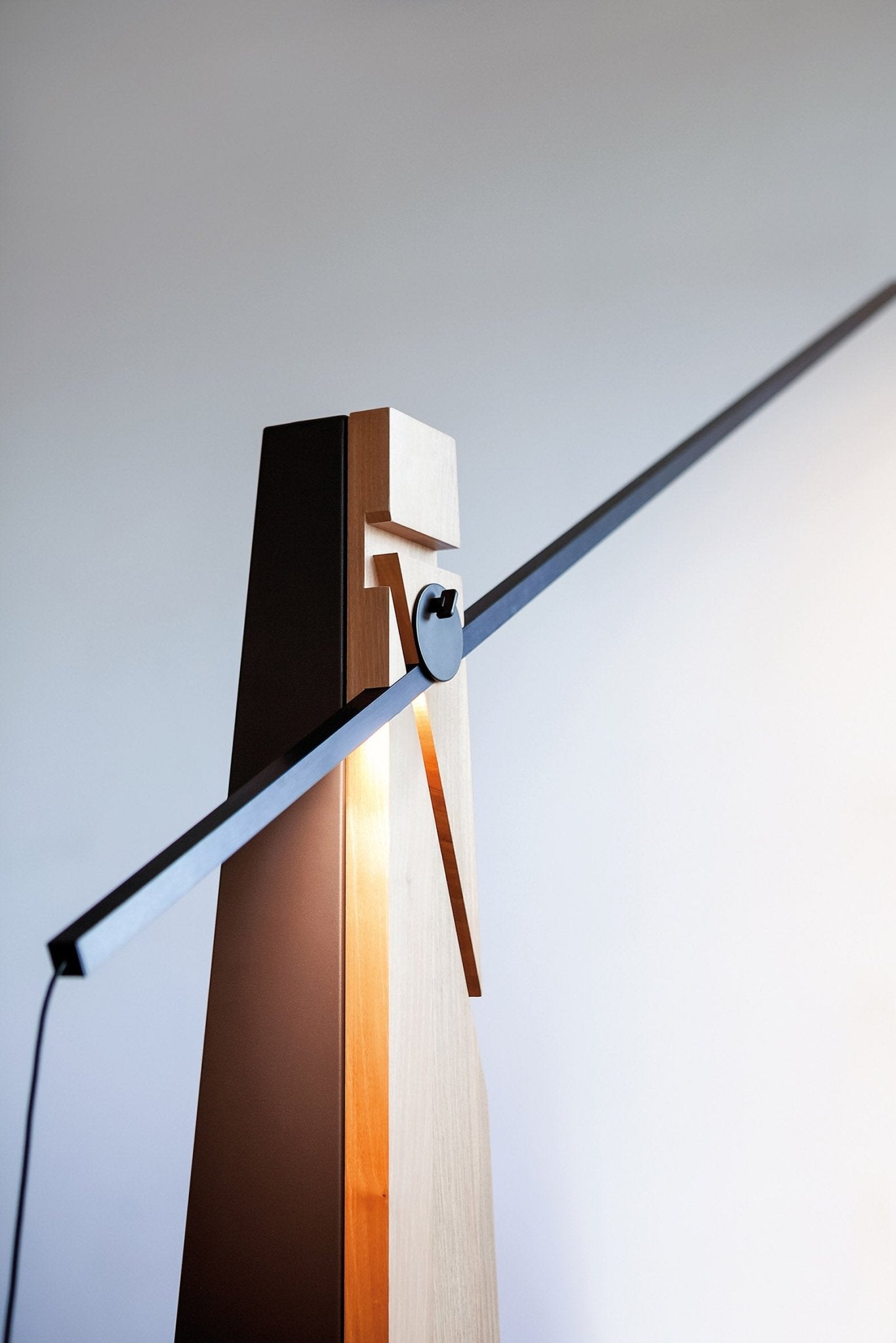 Lampadaire en aluminium et bois Astolfo - LUMEN CENTER - La Maison MilanaiseAST11LRHT