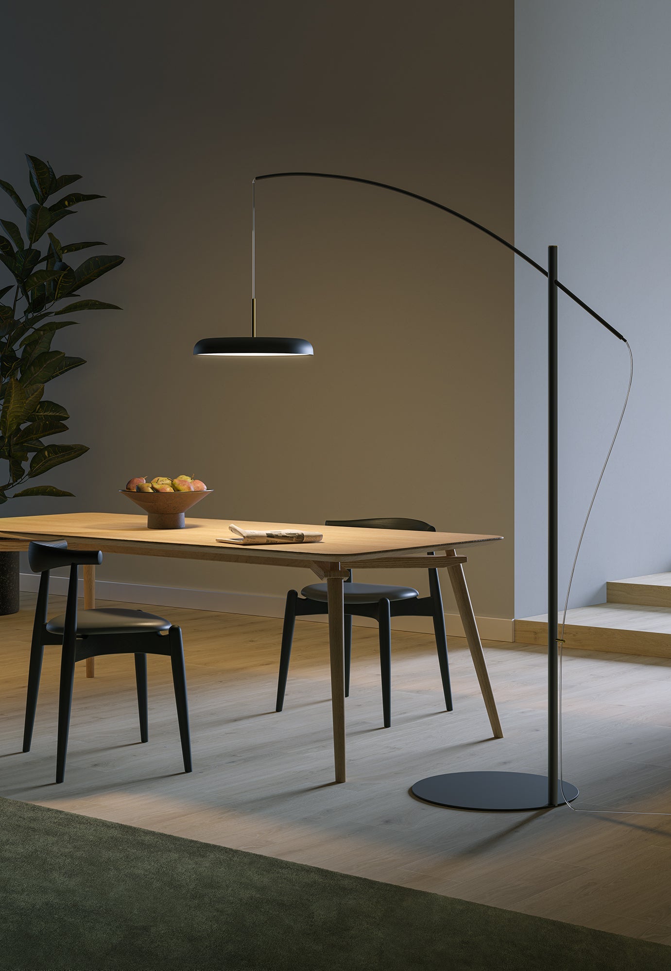 Lampadaire en aluminium noir design ZERO 11 - LUMEN CENTER - La Maison MilanaiseZR1110327Blanc Chaud 2700K