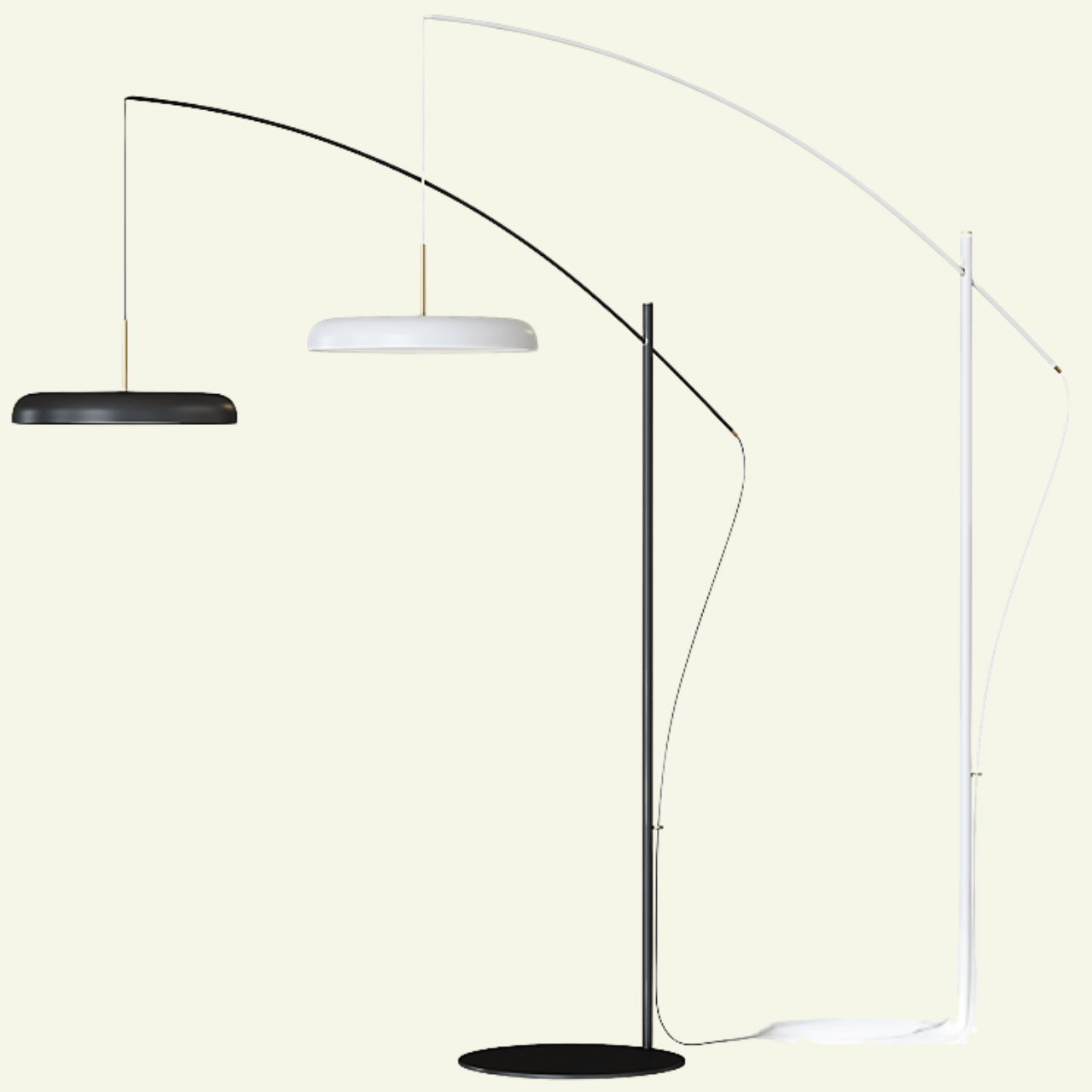 Lampadaire en aluminium noir design ZERO 11 - LUMEN CENTER - La Maison MilanaiseZR1110527Blanc Chaud 2700KBlanc