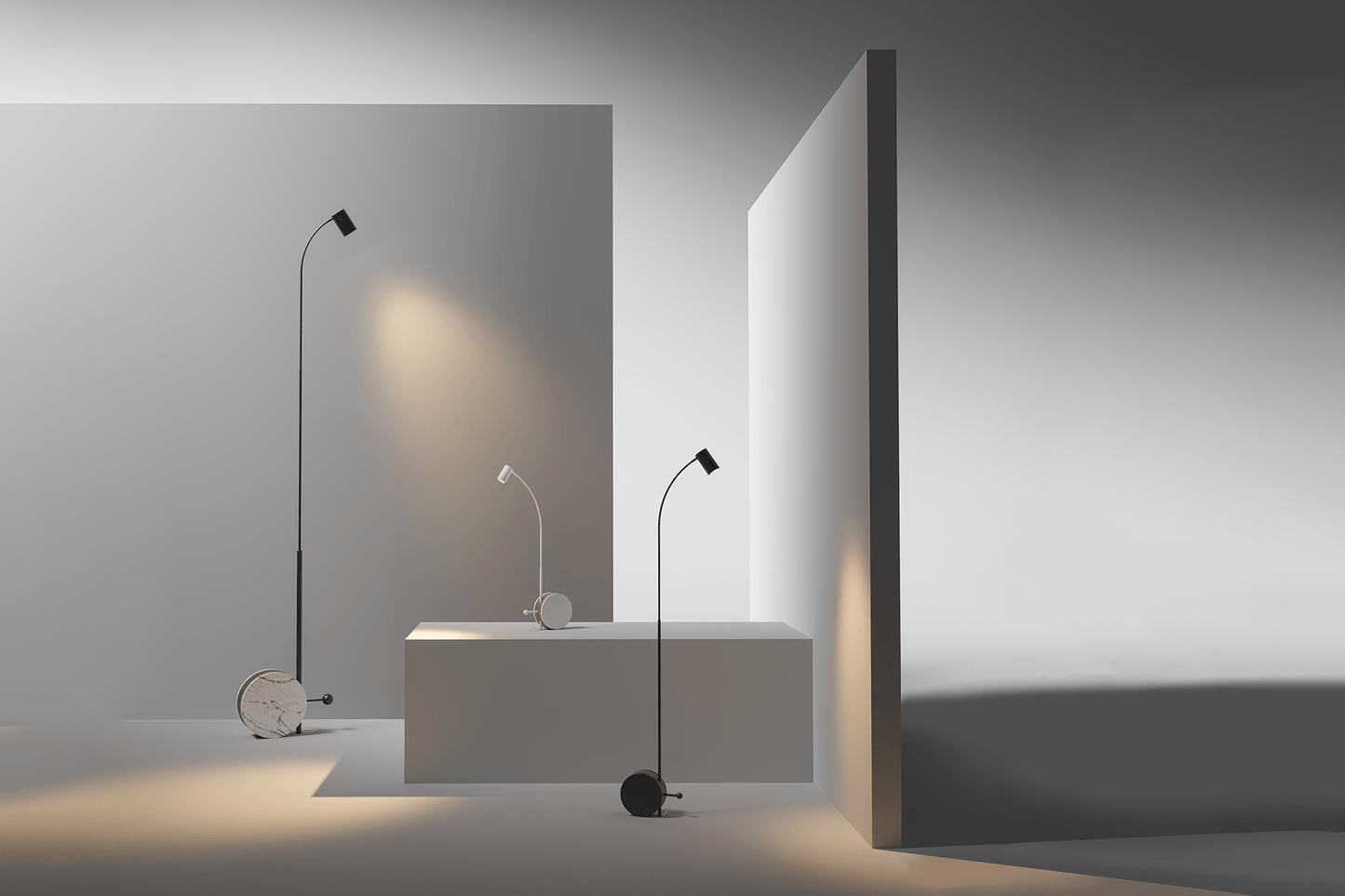 Lampadaire en métal Chiocciola - LUMEN CENTER - La Maison MilanaiseNoir 103L 150x25x8cm
