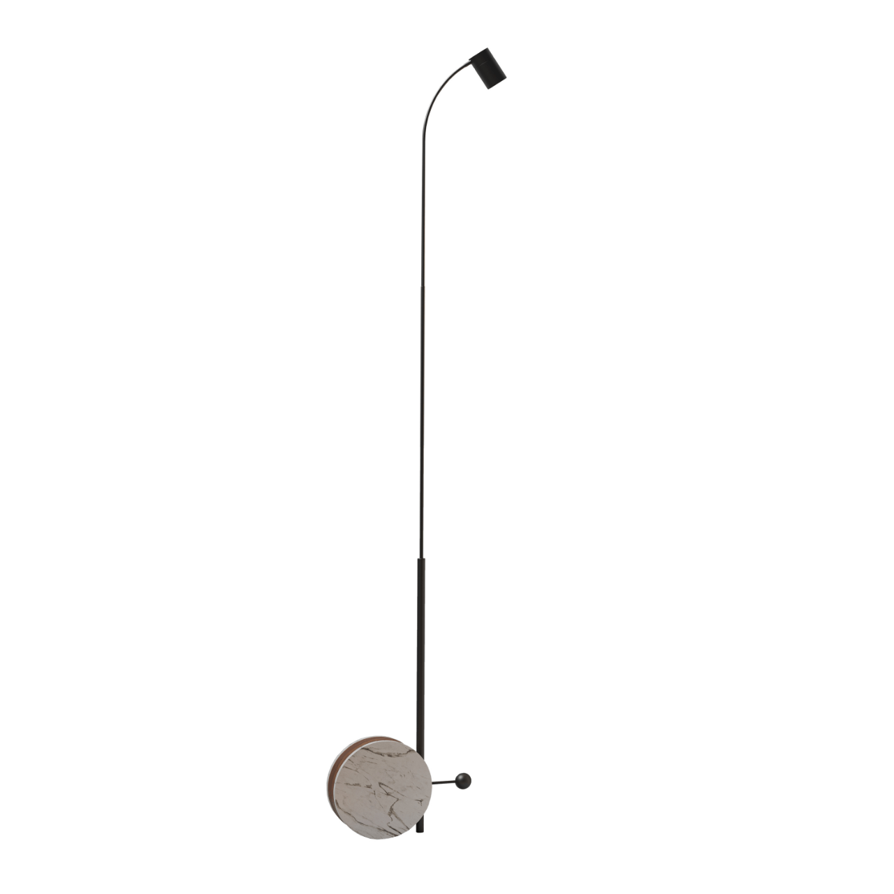 Lampadaire en métal Chiocciola - LUMEN CENTER - La Maison MilanaiseNoir 103L 150x25x8cm