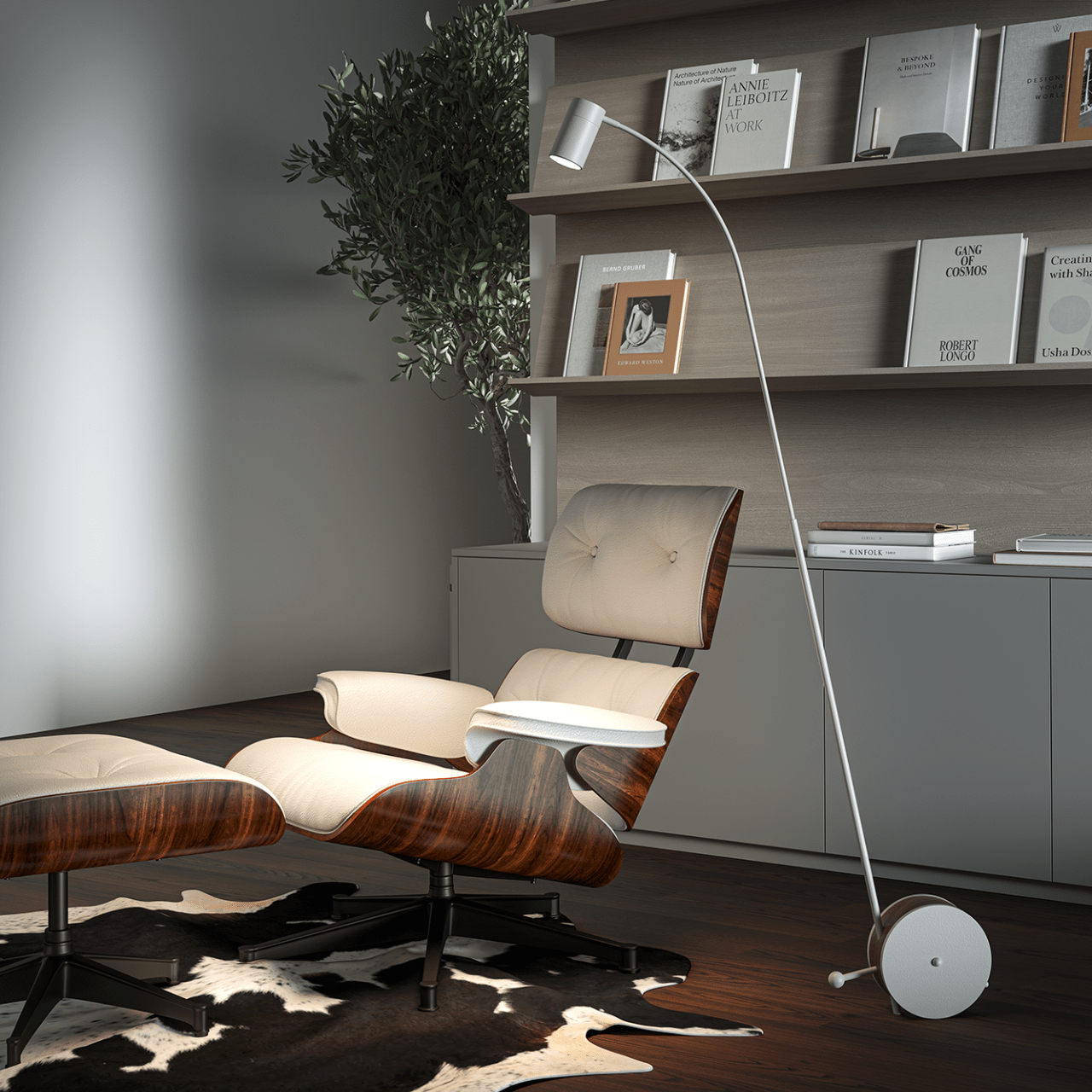 Lampadaire en métal Chiocciola - LUMEN CENTER - La Maison MilanaiseNoir 103L 150x25x8cm