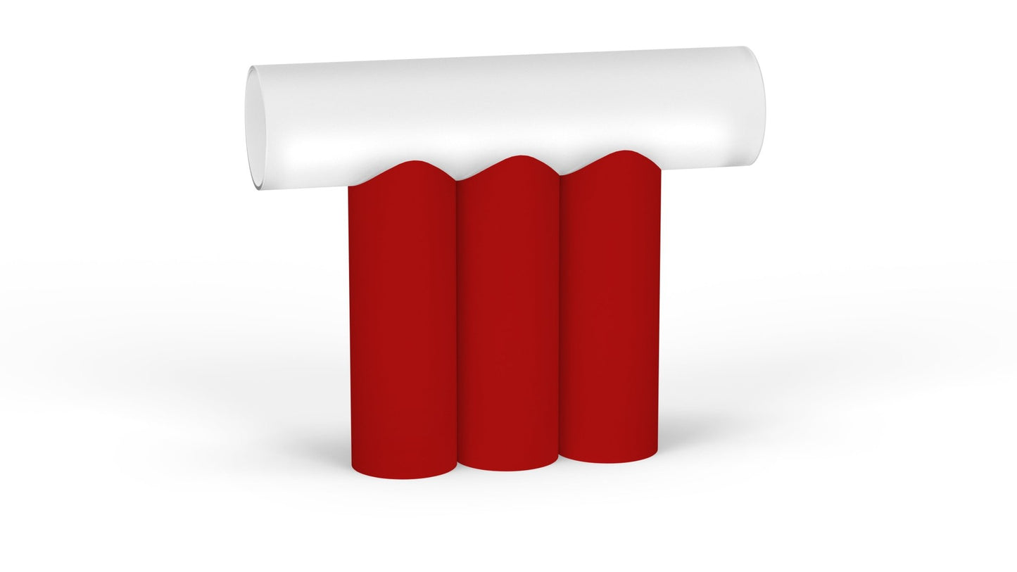 Lampe à poser 3 tubes en métal Multitude - MATIERE GRISE - La Maison MilanaiseMULTITUDE3APOSER - 2Vermillon 012