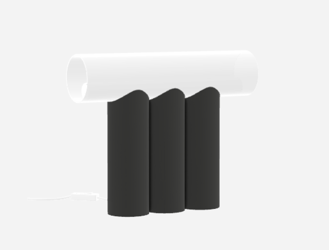 Lampe à poser 3 tubes en métal Multitude - MATIERE GRISE - La Maison MilanaiseMULTITUDE3APOSER - 5Anthracite 222