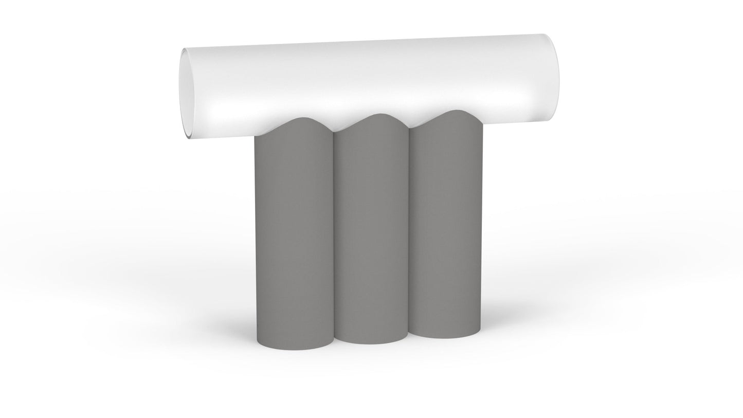 Lampe à poser 3 tubes en métal Multitude - MATIERE GRISE - La Maison MilanaiseMULTITUDE3APOSER - 35Brut Vernis Brillant 020