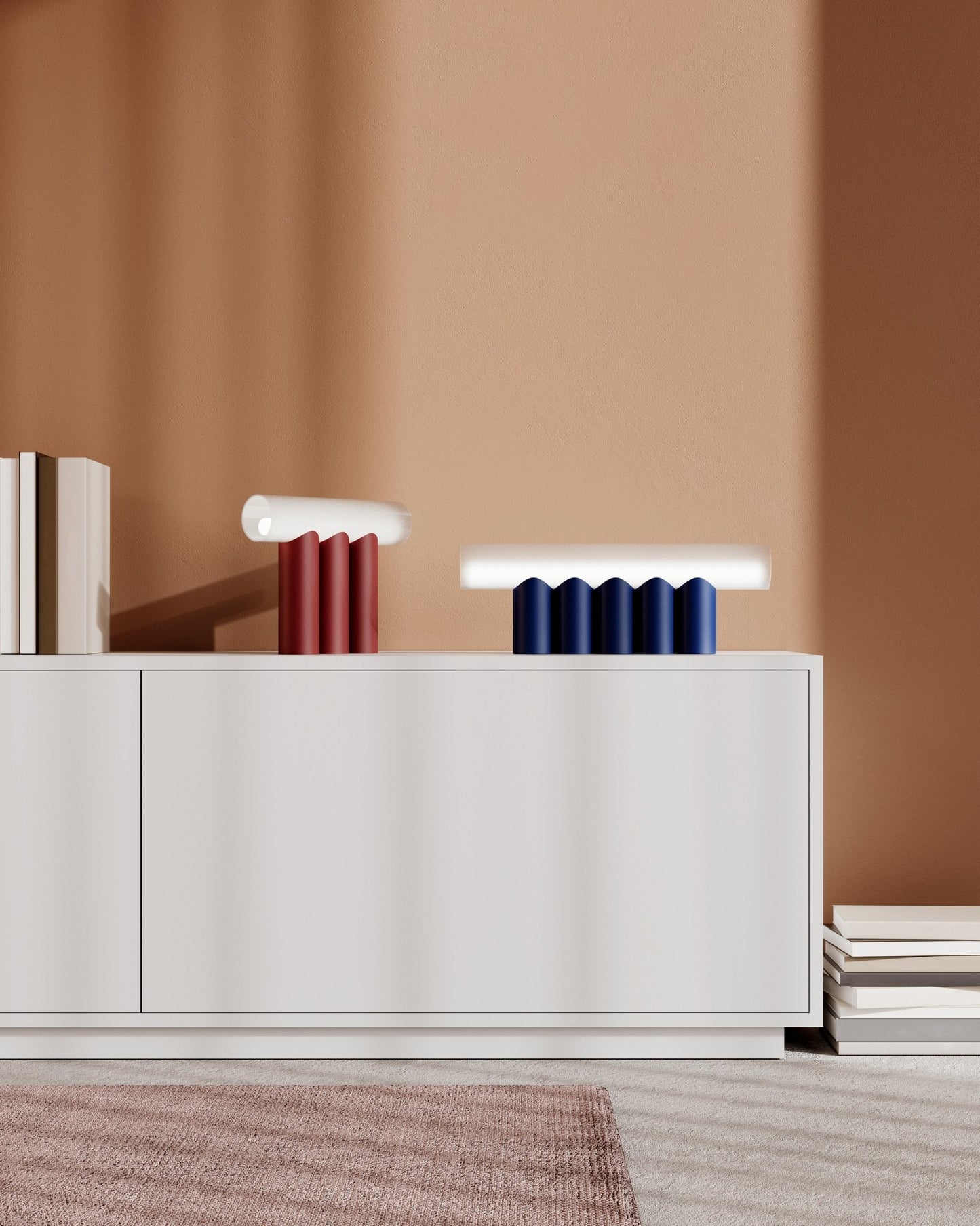 Lampe à poser 5 tubes en métal Multitude - MATIERE GRISE - La Maison MilanaiseMULTITUDE3APOSER - 1Eggshell 161