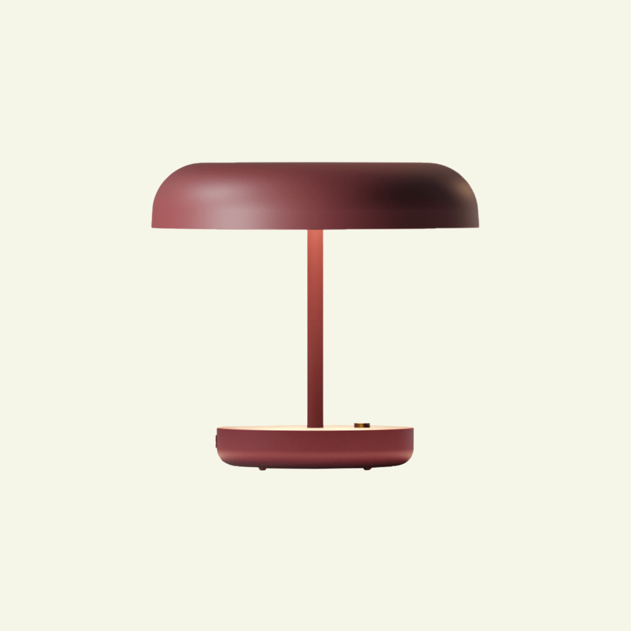 Lampe à poser champignon en aluminium ZERO 02 - LUMEN CENTER - La Maison MilanaiseZR0213827Rouge MarsalaBlanc Chaud 2700K