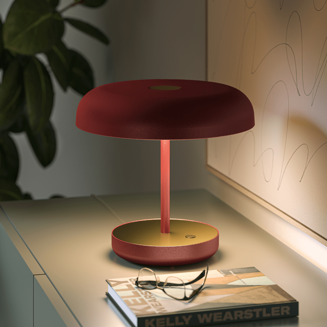 Lampe à poser champignon en aluminium ZERO 02 - LUMEN CENTER - La Maison MilanaiseZR0210327Noir grainéBlanc Chaud 2700K
