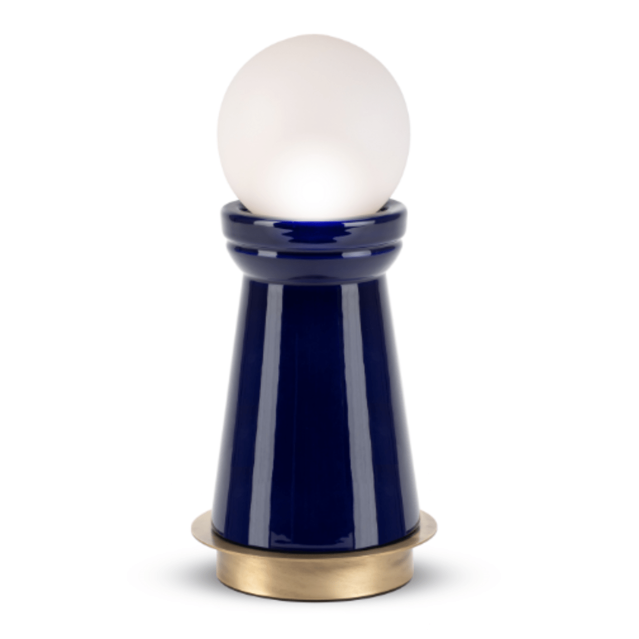 Lampe à poser conique en céramique Icon - MARIONI - La Maison Milanaise02987BMarine