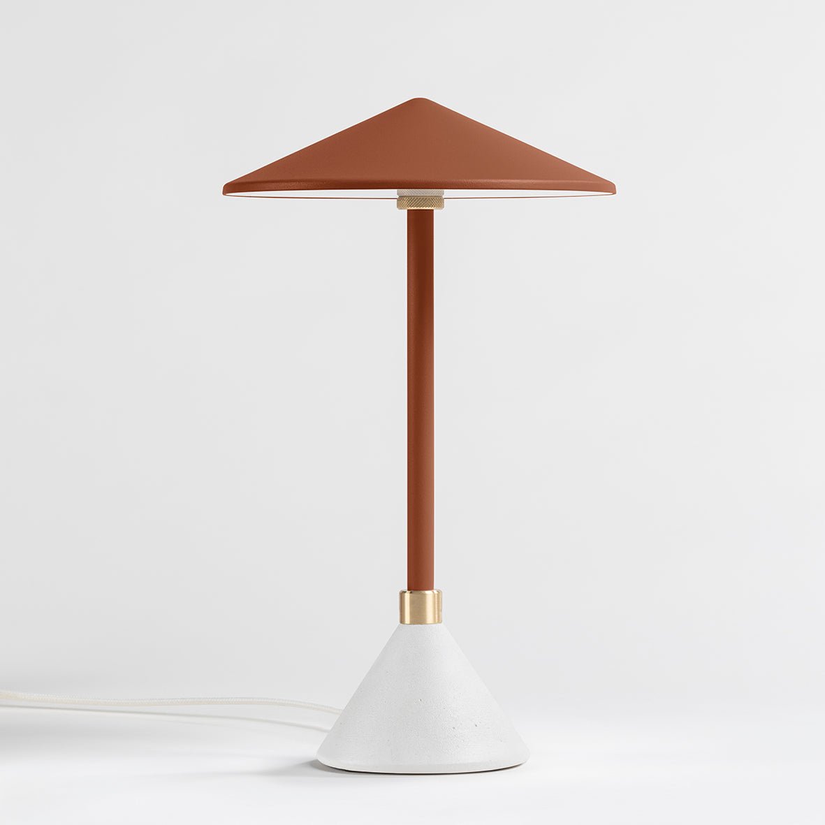 Lampe à poser Design artisanal & écoresponsable Aurore - JURIE & JARRE - La Maison MilanaiseAULA04SIBLOrange Terre CuiteSILO - Silice recycléeBlanc