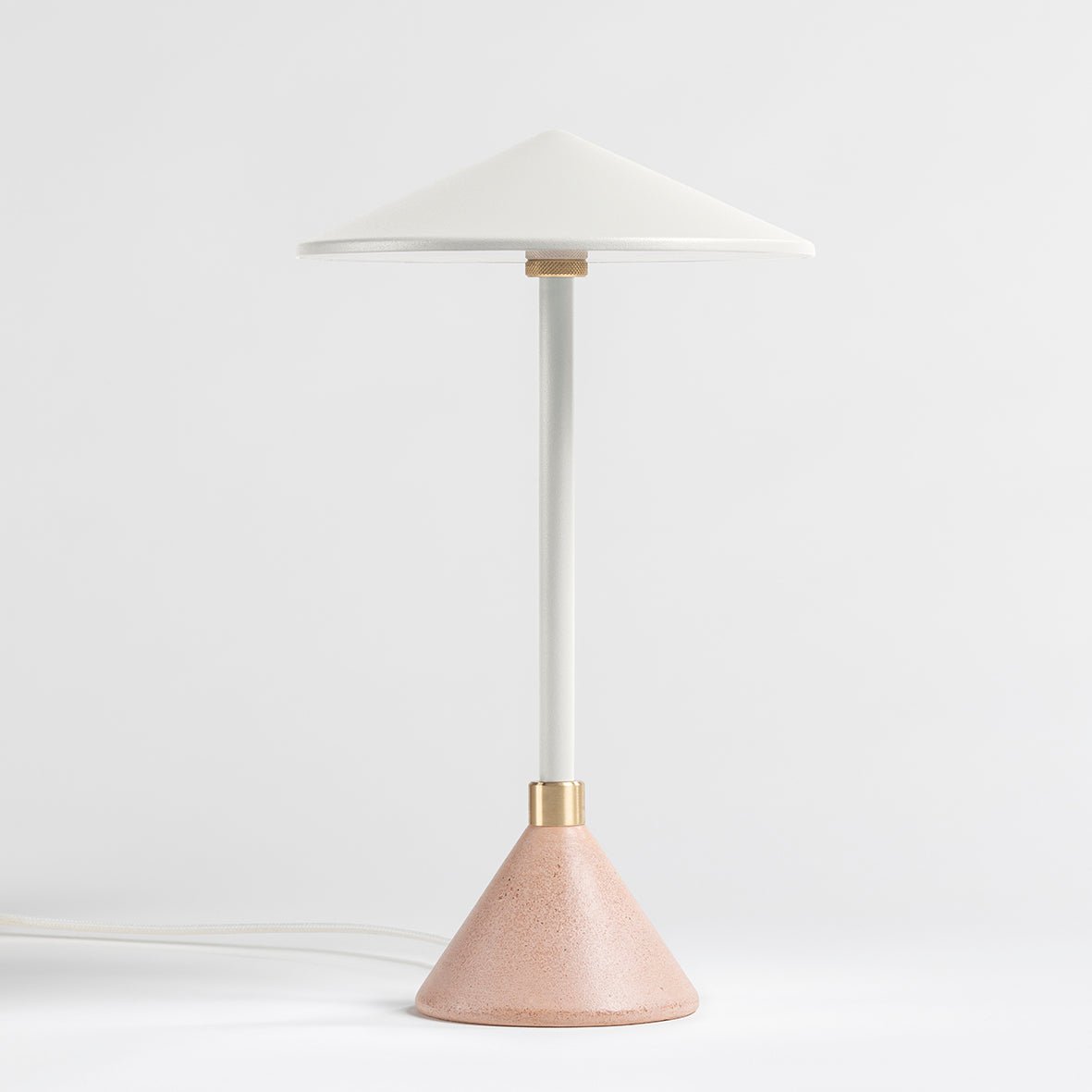 Lampe à poser Design artisanal & écoresponsable Aurore - JURIE & JARRE - La Maison MilanaiseAULA06TEBLBlanc AlbâtreTERRA - Terre cuite recycléeBlanc
