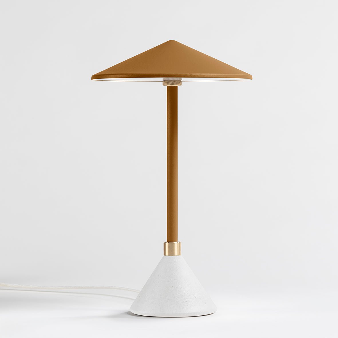 Lampe à poser Design artisanal & écoresponsable Aurore - JURIE & JARRE - La Maison MilanaiseAULA03SIBLJaune SafranSILO - Silice recycléeBlanc