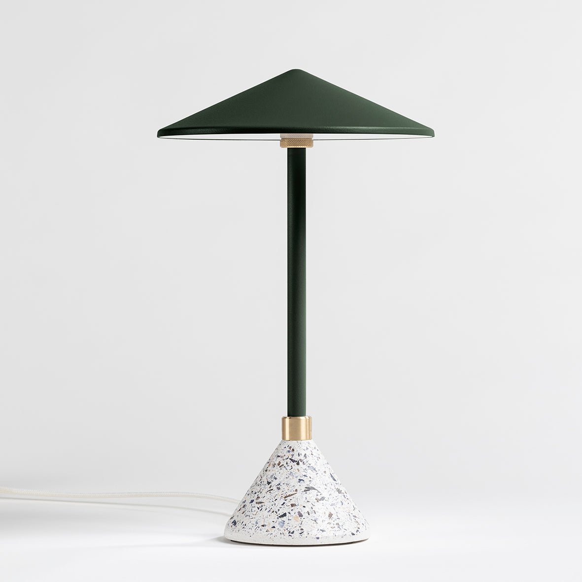 Lampe à poser Design artisanal & écoresponsable Aurore - JURIE & JARRE - La Maison MilanaiseAULA08MEBLVert ImpérialMELO - coquilles de moules recycléesBlanc