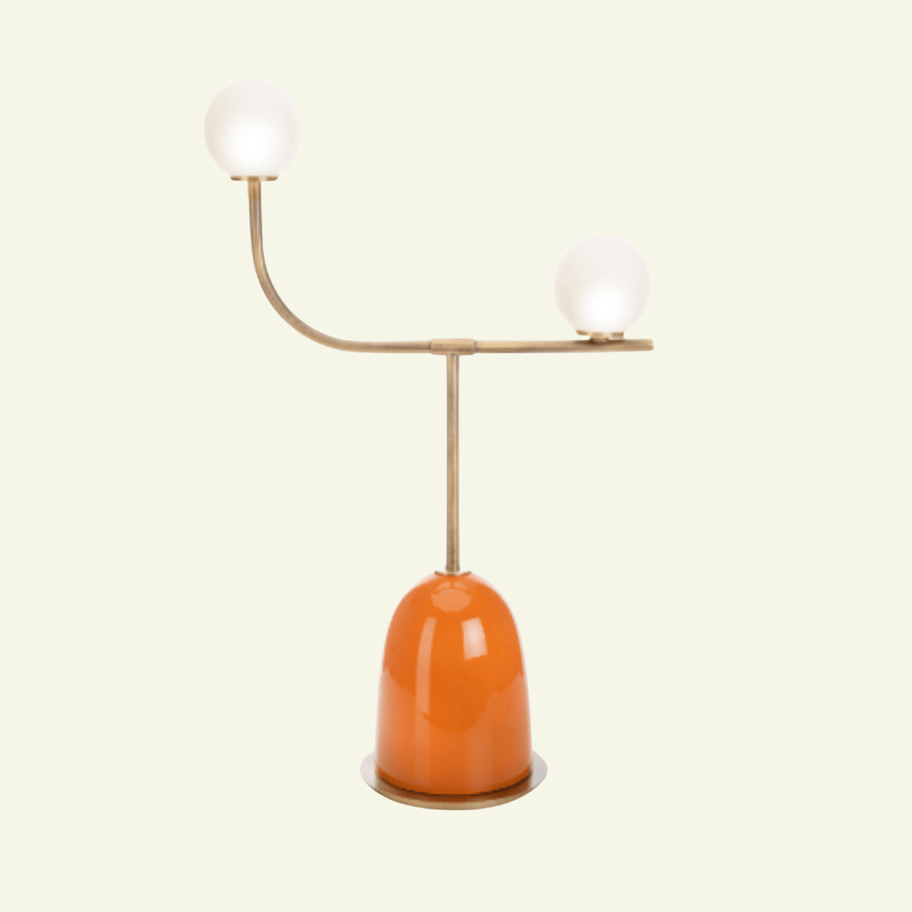 Lampe à poser en céramique orange Pins - MARIONI - La Maison Milanaise02984
