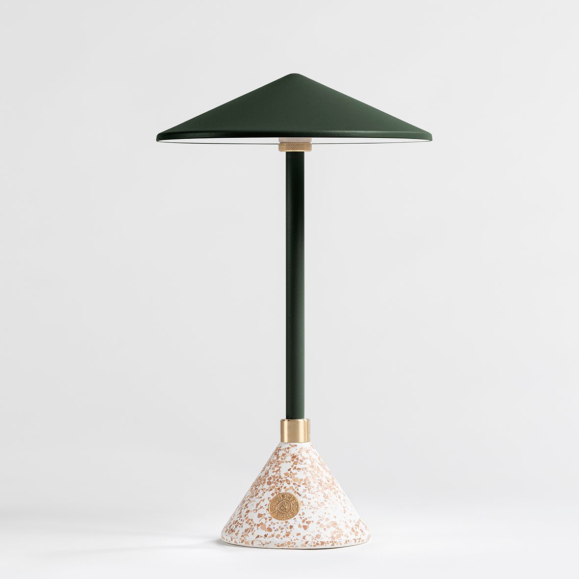 Lampe Baladeuse design et artisanale made in France Aurore - JURIE & JARRE - La Maison MilanaiseAUBA08OFVert ImpérialOFEL - coquilles d'oeufs recyclées