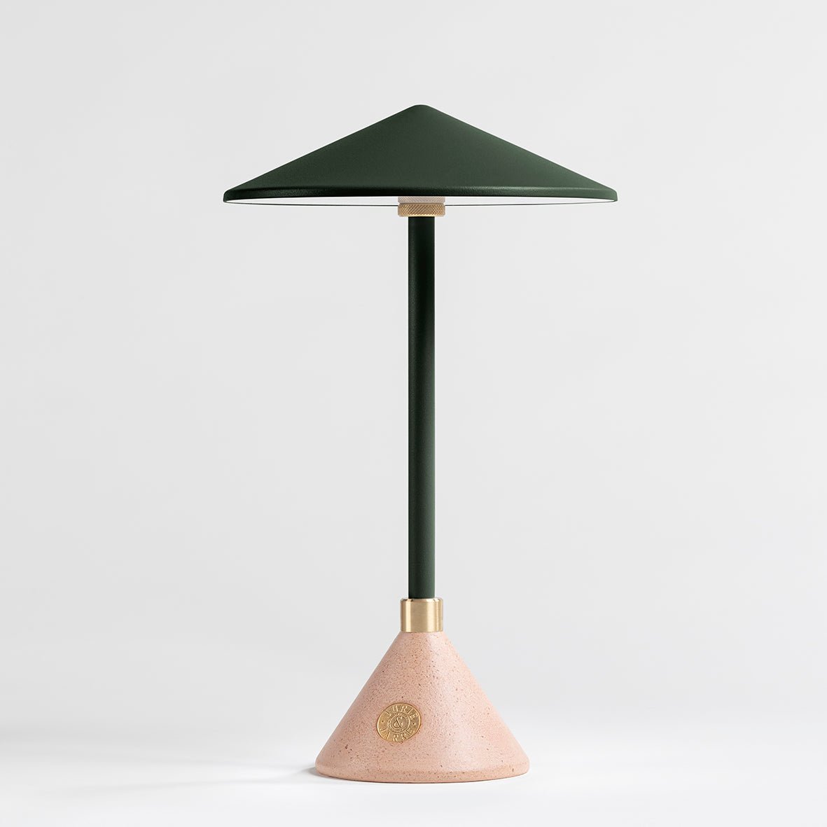Lampe Baladeuse design et artisanale made in France Aurore - JURIE & JARRE - La Maison MilanaiseAUBA08TEVert ImpérialTERRA - Terre cuite recyclée
