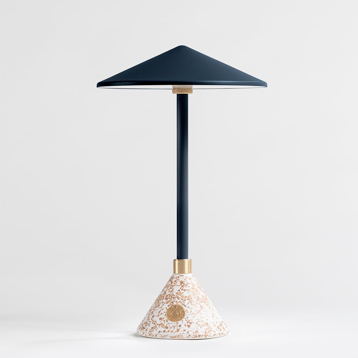 Lampe Baladeuse design et artisanale made in France Aurore - JURIE & JARRE - La Maison MilanaiseAUBA09OFBleu CrépusculeOFEL - coquilles d'oeufs recyclées