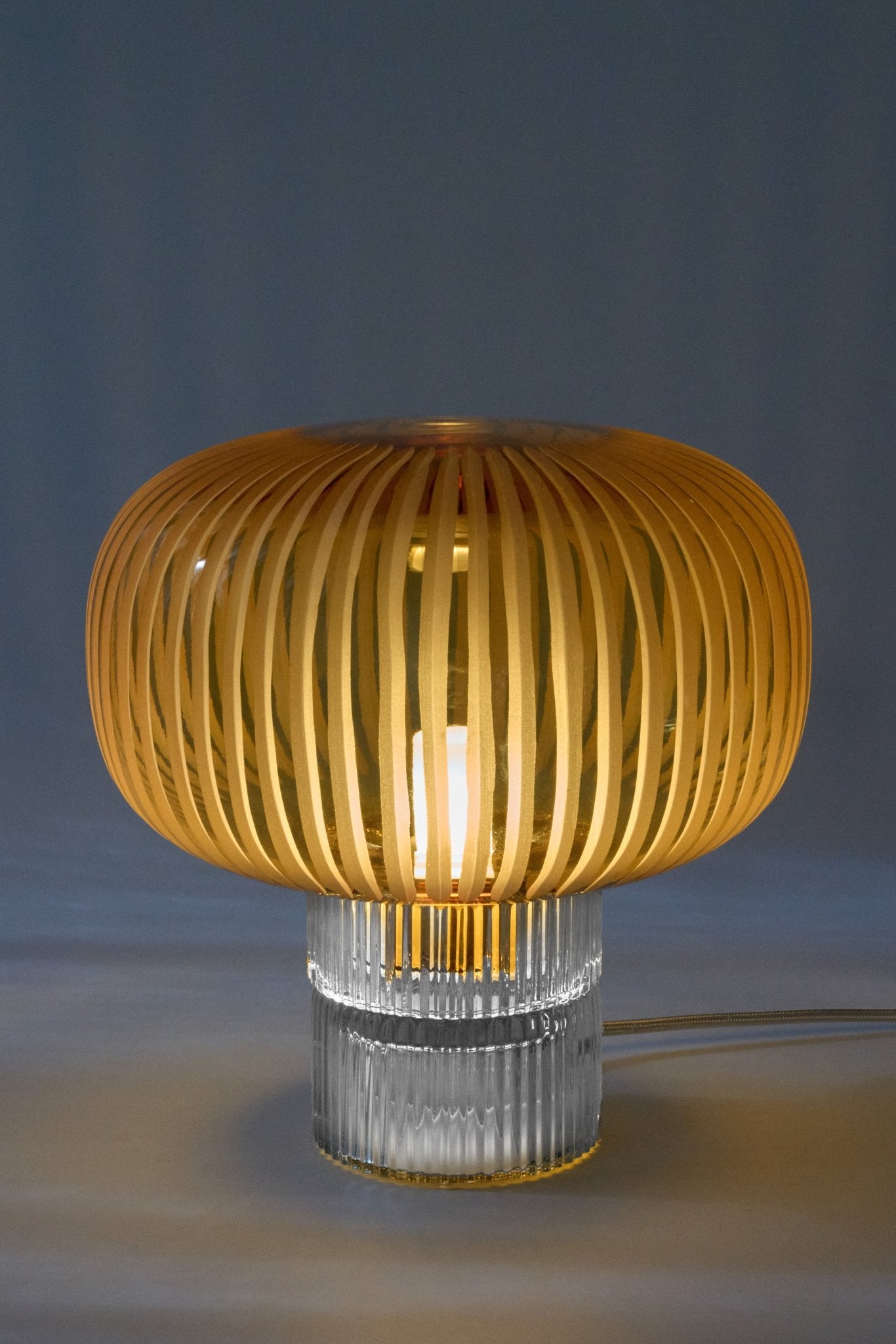 Lampe Tello en Cristal soufflé et gravé à la main - STUDIO BOJOLA - La Maison MilanaiseTELLOP1Piccolo H21xL18.5cm1