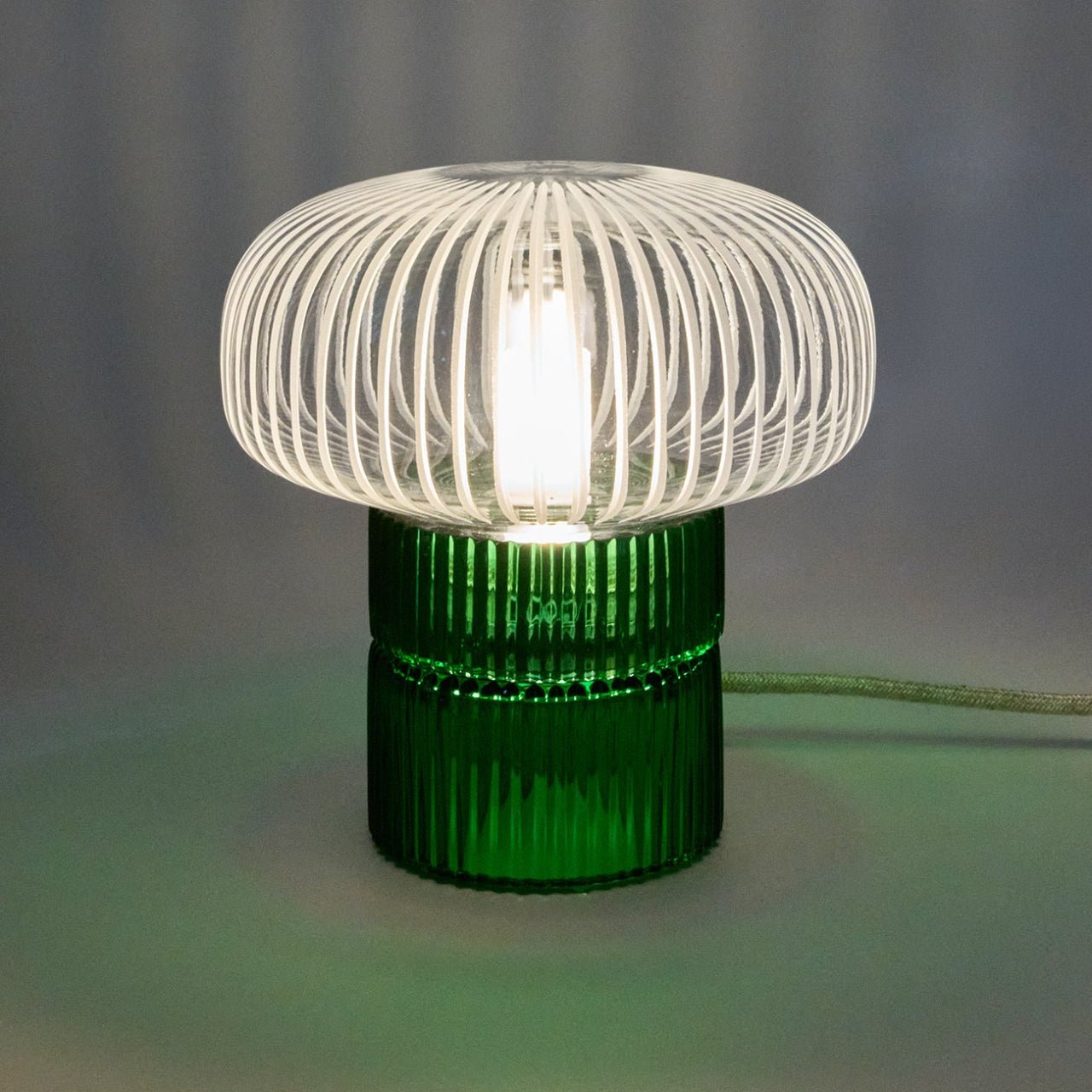 Lampe Tello en Cristal soufflé et gravé à la main - STUDIO BOJOLA - La Maison MilanaiseTELLOP1Piccolo H21xL18.5cm1
