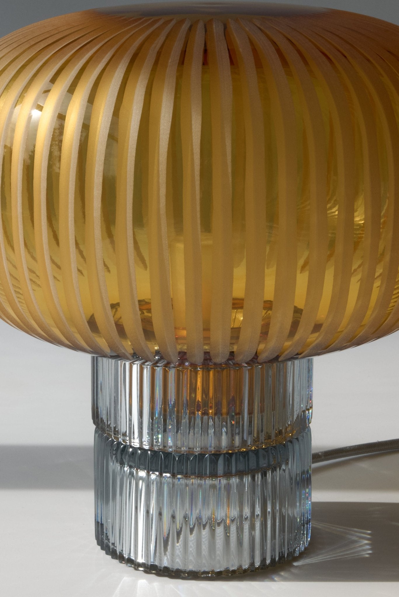 Lampe Tello en Cristal soufflé et gravé à la main - STUDIO BOJOLA - La Maison MilanaiseTELLOP3Piccolo H21xL18.5cm3