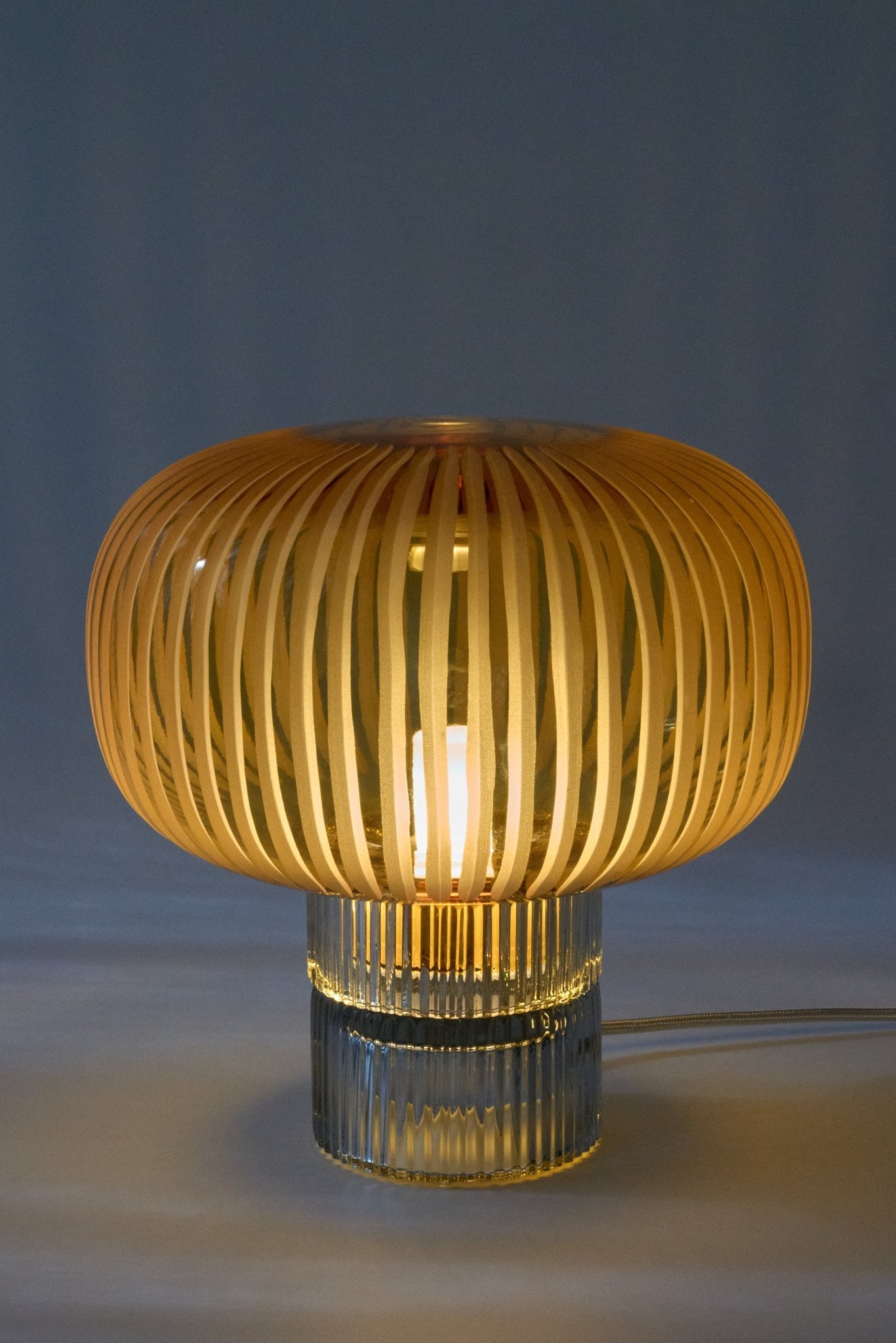 Lampe Tello en Cristal soufflé et gravé à la main - STUDIO BOJOLA - La Maison MilanaiseTELLOP3Piccolo H21xL18.5cm3