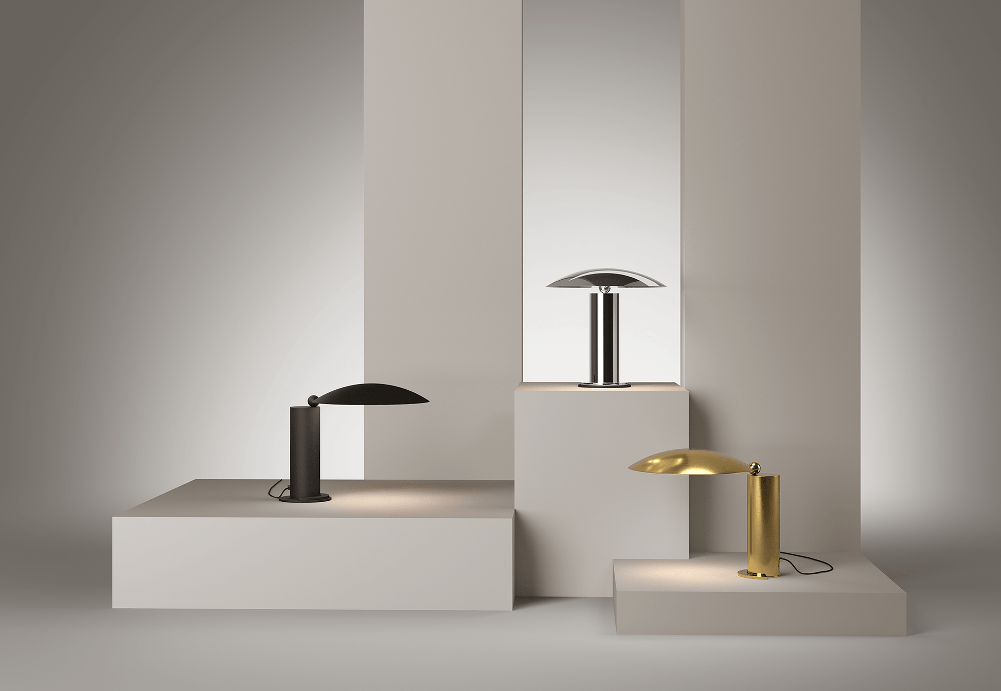 Lampe Washington Design signé Wilmotte - LUMEN CENTER - La Maison MilanaiseWASH150LOr Satiné