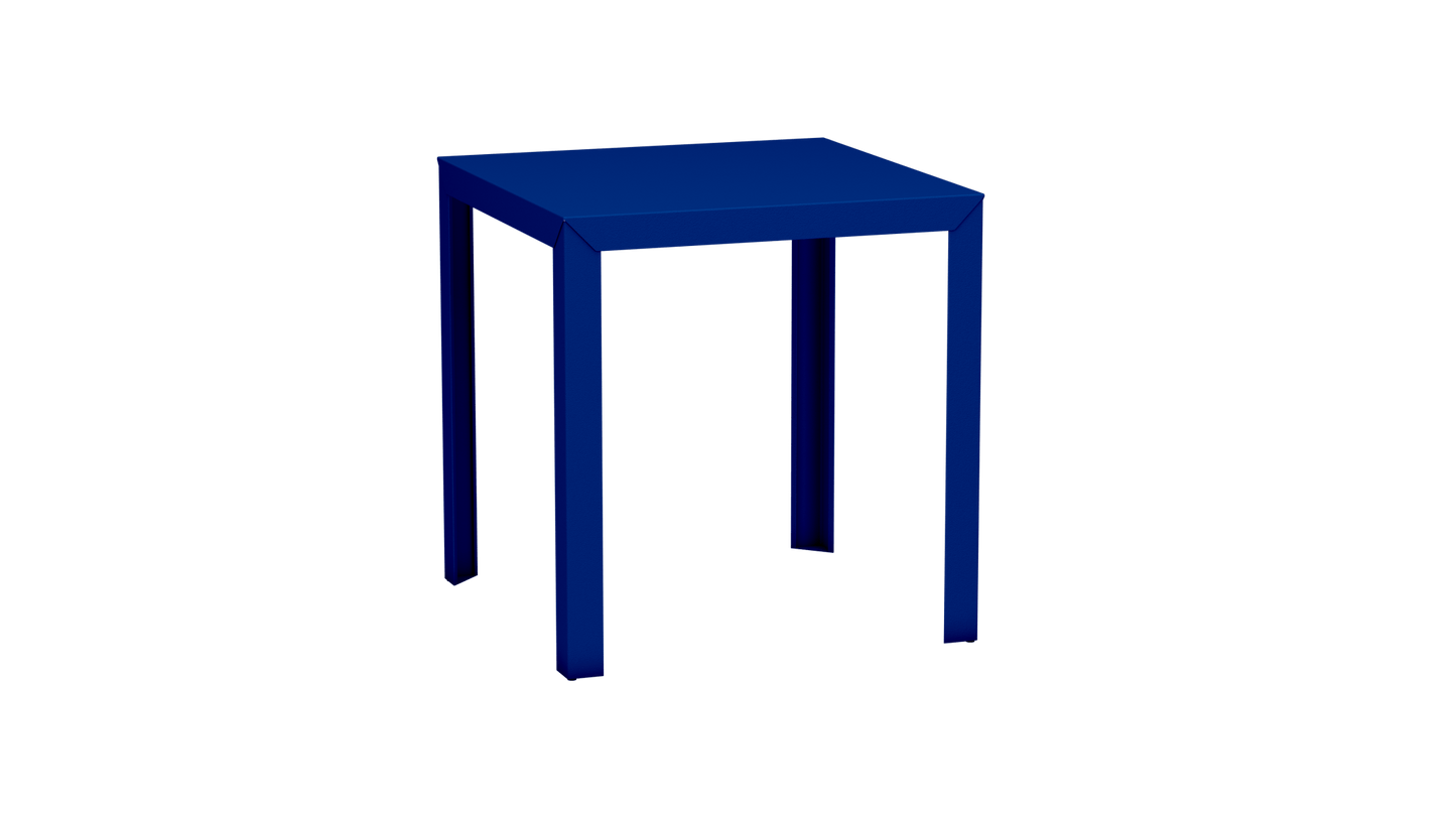 Mange - Debout carré 100cm en aluminium Zef - MATIERE GRISE - La Maison MilanaiseMD80ZEF17Bleu pur 112Droits