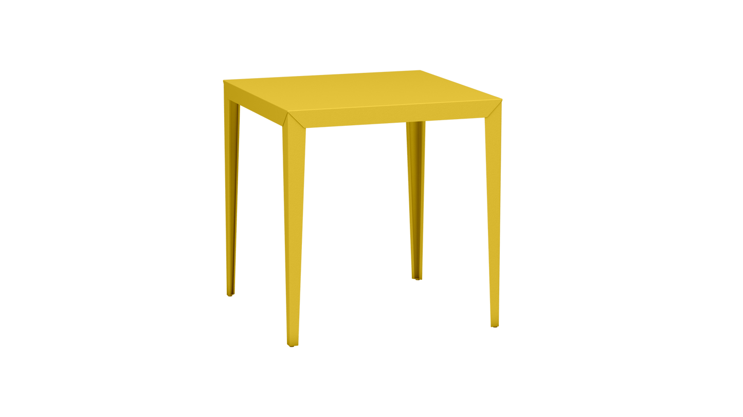Mange - Debout carré 100cm en aluminium Zef - MATIERE GRISE - La Maison MilanaiseMD80ZEF4Poussin 014Fuselés