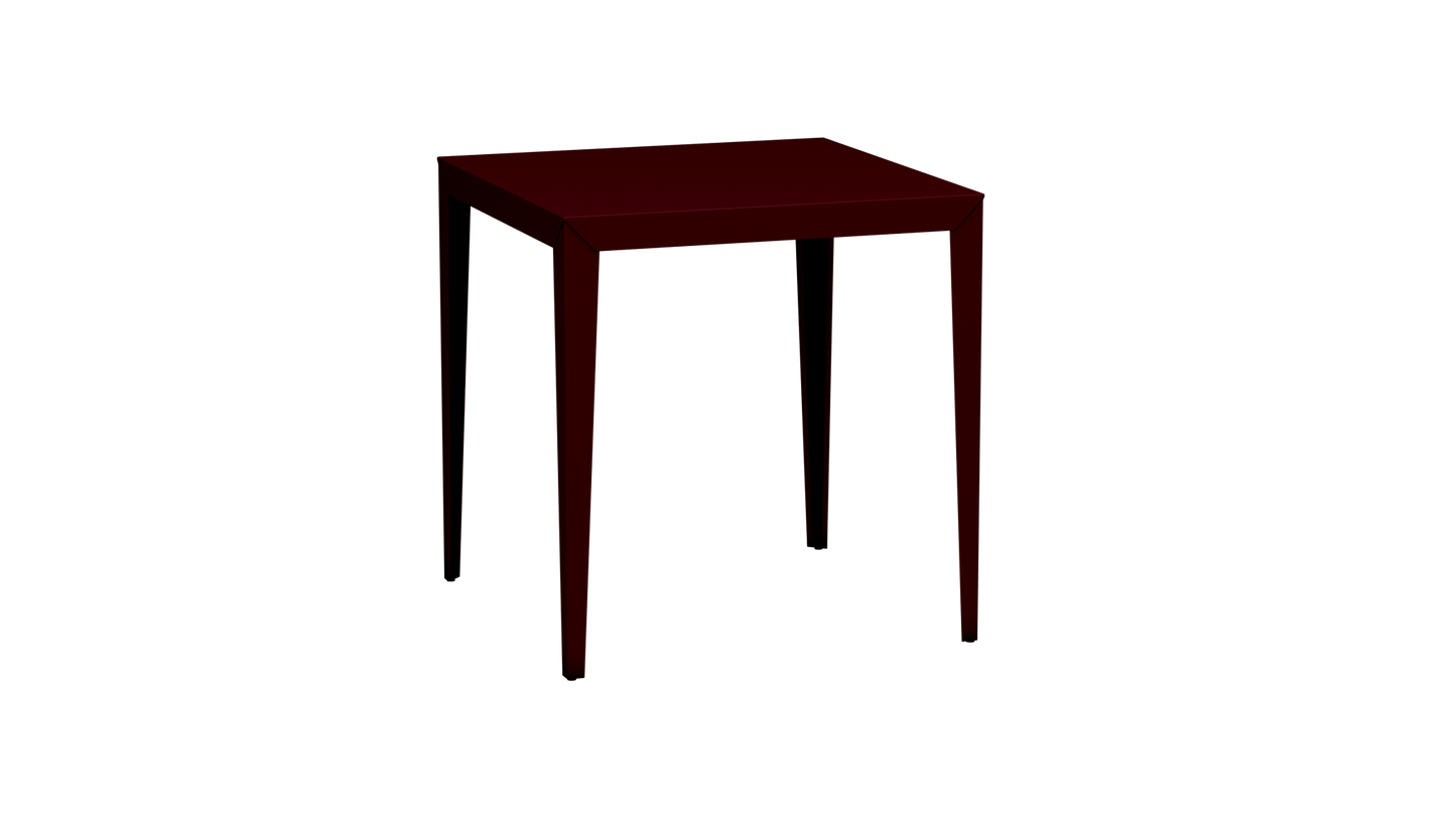 Mange - Debout carré 100cm en aluminium Zef - MATIERE GRISE - La Maison MilanaiseMD80ZEF42Bourgogne 153Fuselés