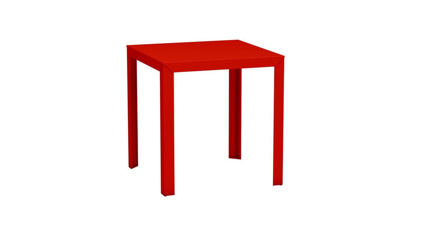 Mange - Debout carré 100cm en aluminium Zef - MATIERE GRISE - La Maison MilanaiseMD80ZEF31Corail 032Droits