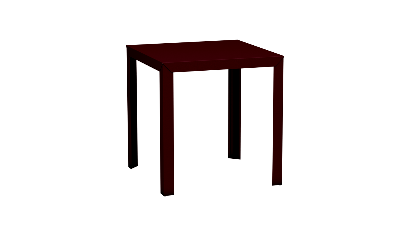 Mange - Debout carré 100cm en aluminium Zef - MATIERE GRISE - La Maison MilanaiseMD80ZEF41Bourgogne 153Droits