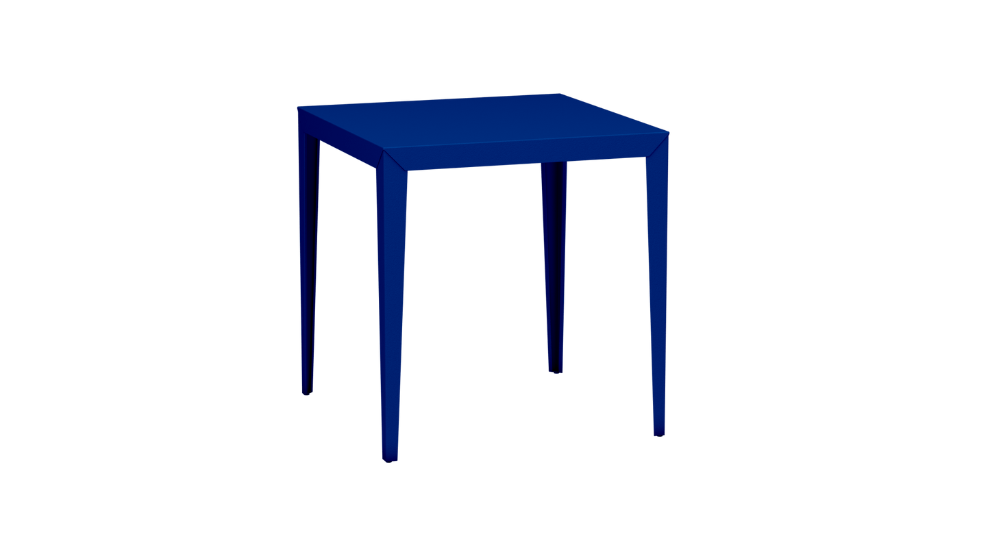 Mange - Debout carré 100cm en aluminium Zef - MATIERE GRISE - La Maison MilanaiseMD80ZEF18Bleu pur 112Fuselés