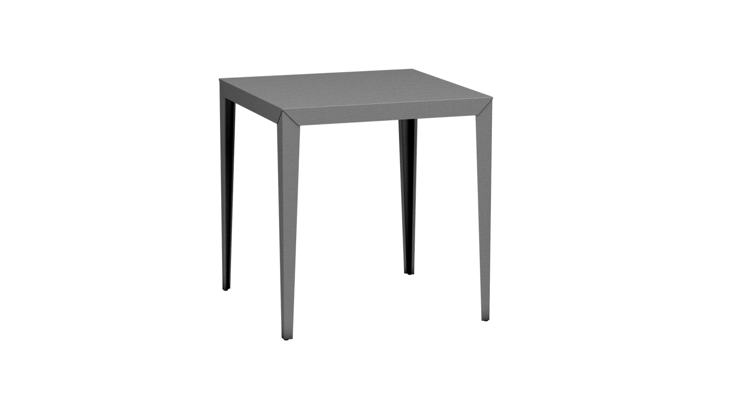 Mange - Debout carré 100cm en aluminium Zef - MATIERE GRISE - La Maison MilanaiseMD80ZEF74Brut Vernis Brillant 020Fuselés