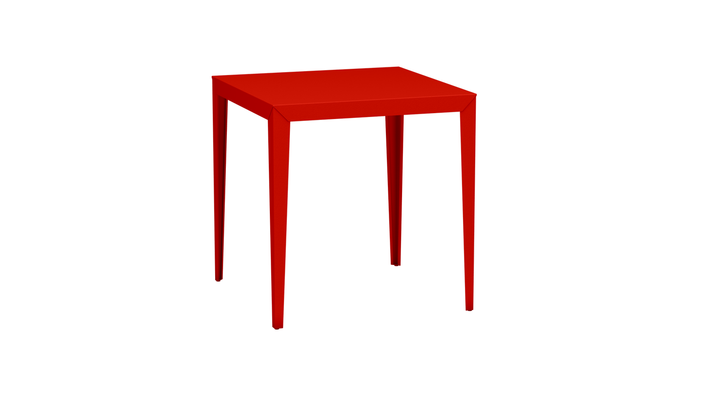 Mange - Debout carré 100cm en aluminium Zef - MATIERE GRISE - La Maison MilanaiseMD80ZEF32Corail 032Fuselés