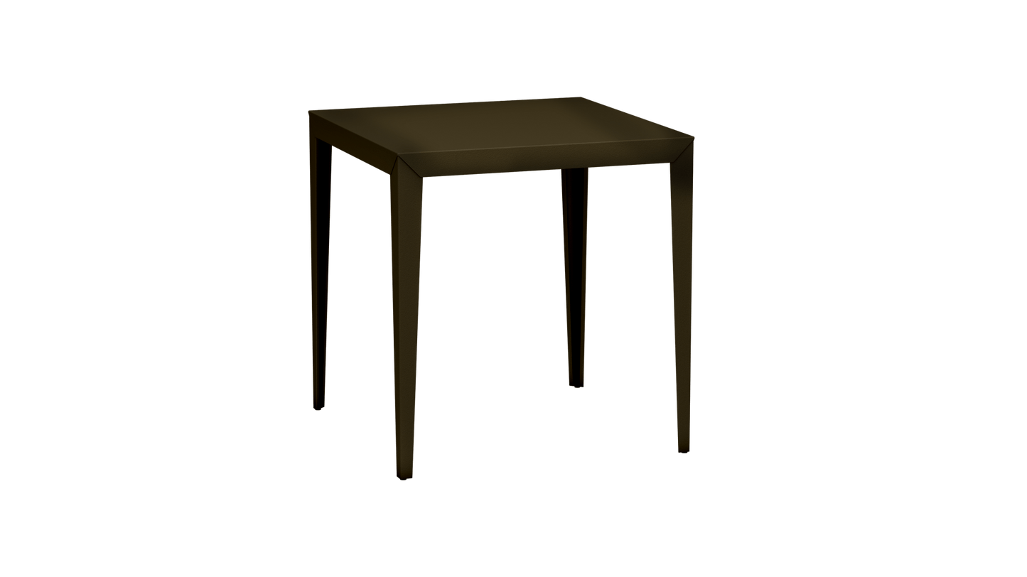 Mange - Debout carré 100cm en aluminium Zef - MATIERE GRISE - La Maison MilanaiseMD80ZEF78Brut Vernis fumé 241Fuselés