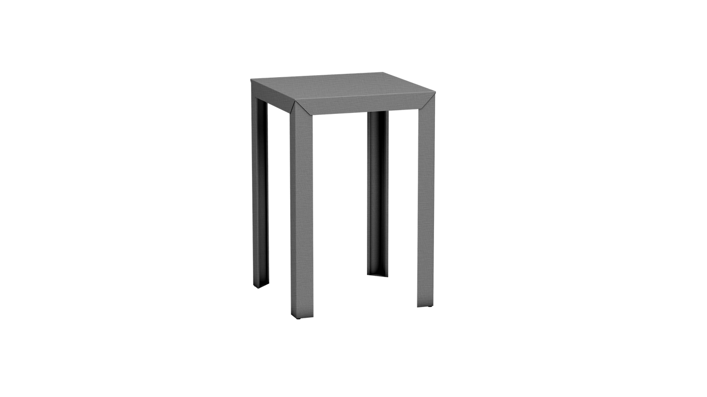 Mange - Debout carré 70cm en aluminium Zef - MATIERE GRISE - La Maison MilanaiseMD70ZEF73Brut Vernis Brillant 020Droits