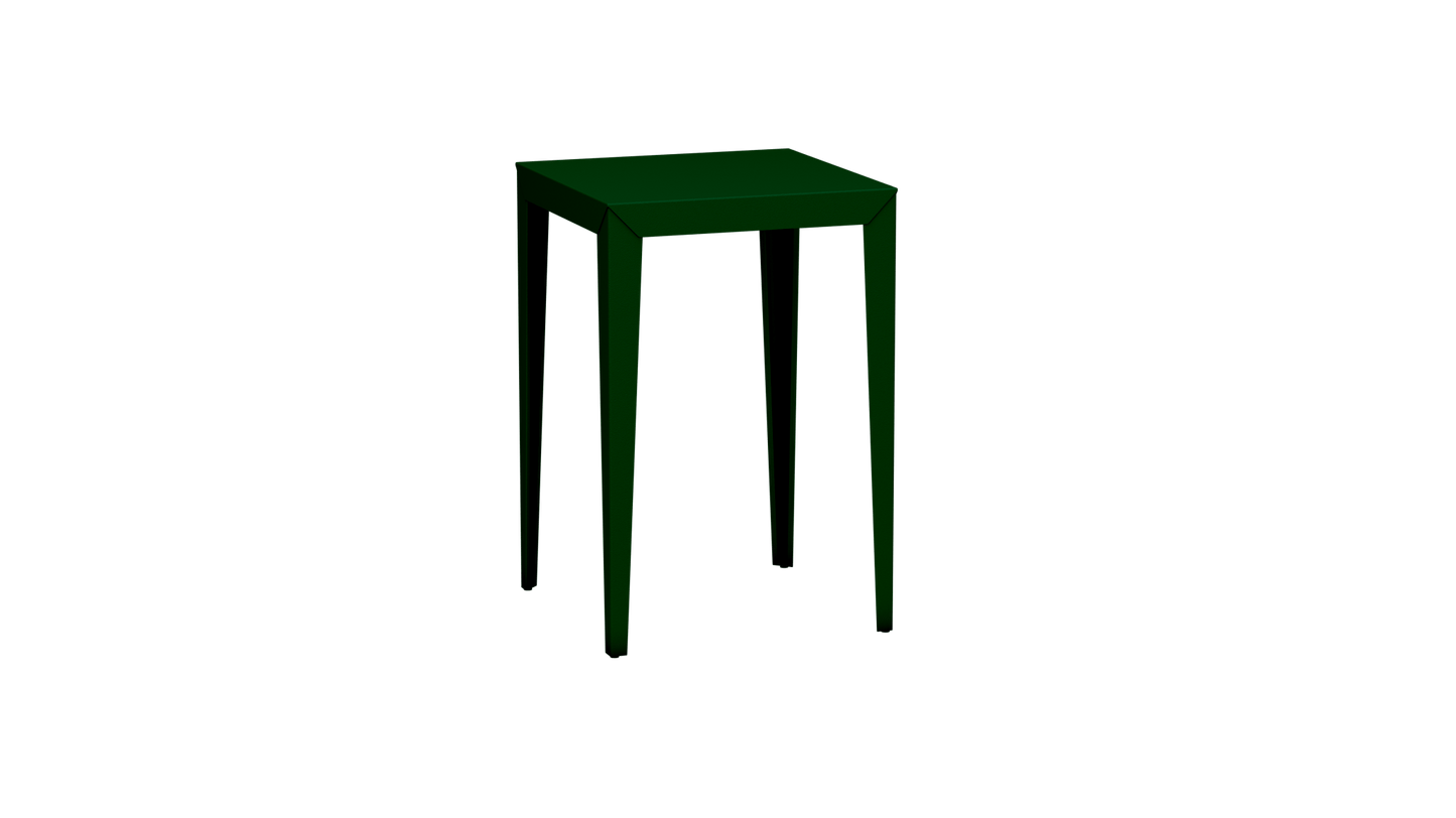 Mange - Debout carré 70cm en aluminium Zef - MATIERE GRISE - La Maison MilanaiseMD70ZEF8Canopée 124Fuselés