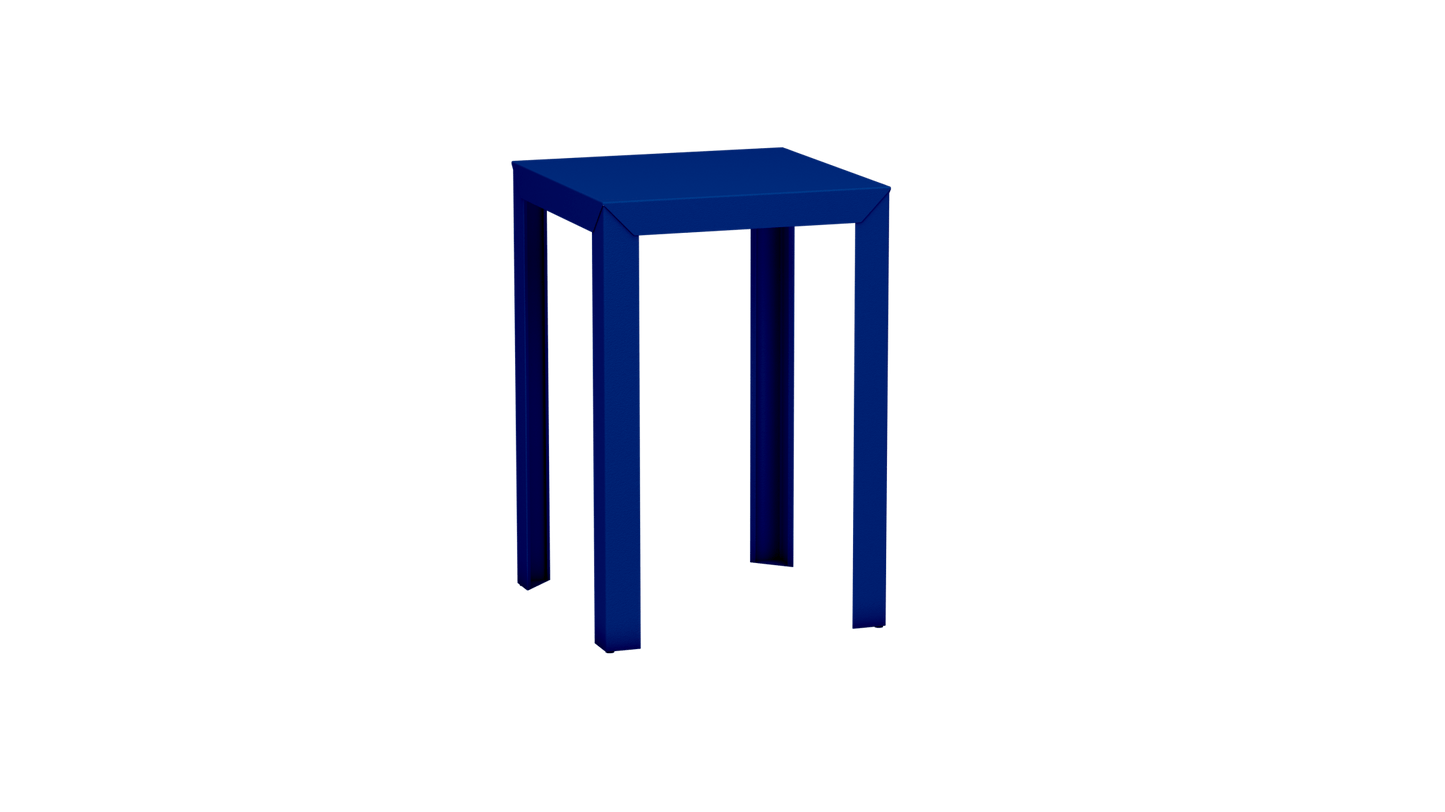 Mange - Debout carré 70cm en aluminium Zef - MATIERE GRISE - La Maison MilanaiseMD70ZEF17Bleu pur 112Droits