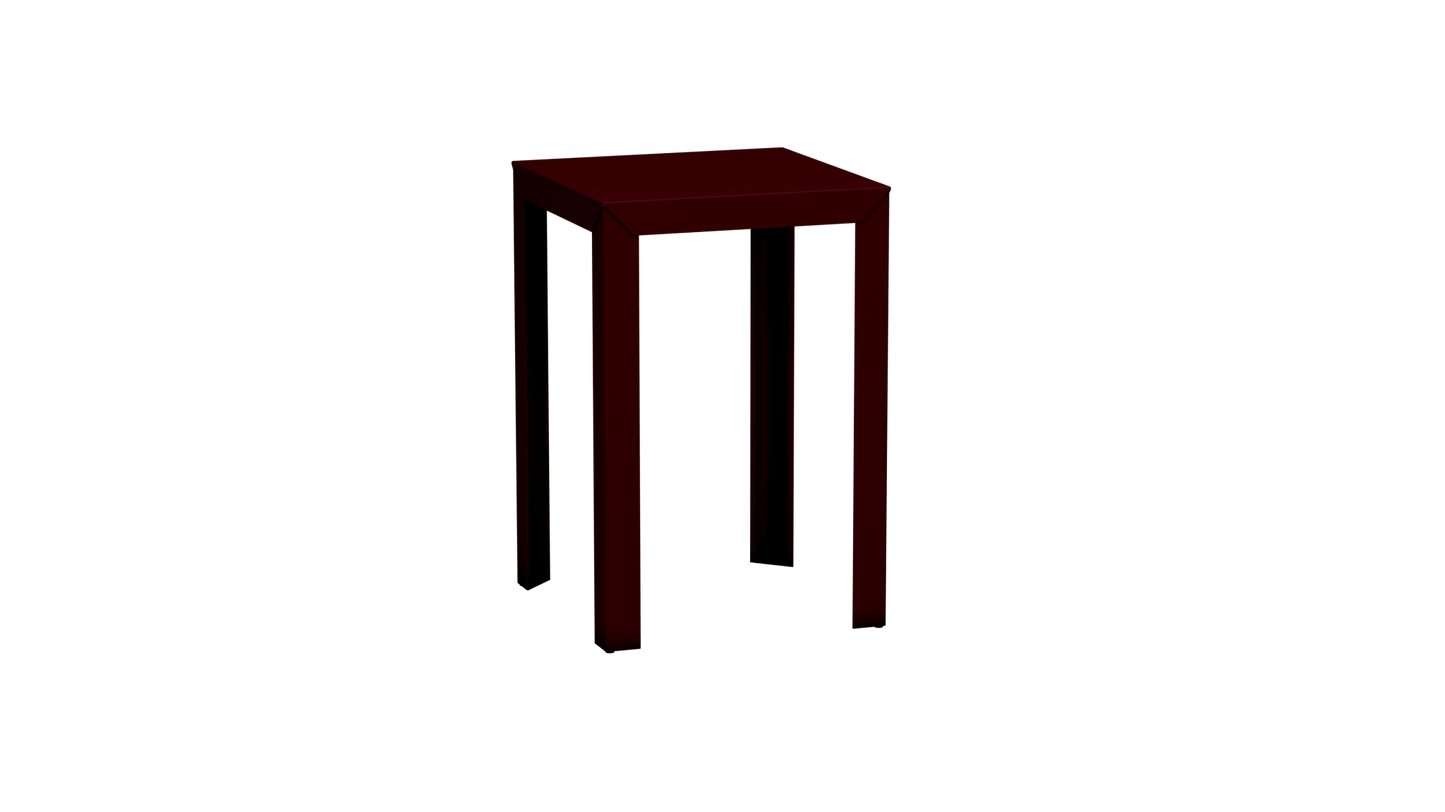 Mange - Debout carré 70cm en aluminium Zef - MATIERE GRISE - La Maison MilanaiseMD70ZEF41Bourgogne 153Droits