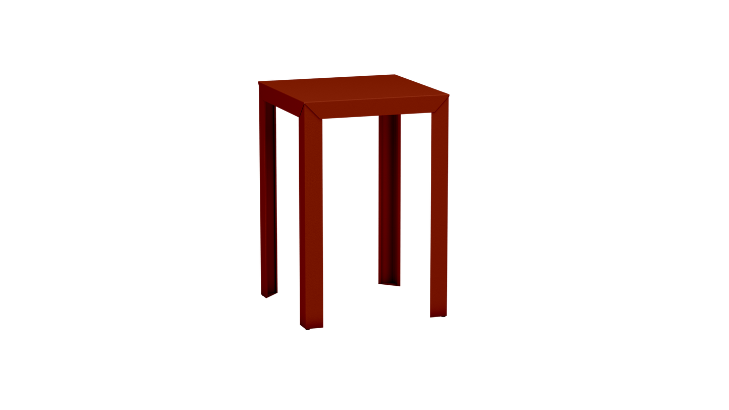 Mange - Debout carré 70cm en aluminium Zef - MATIERE GRISE - La Maison MilanaiseMD70ZEF25Terracotta 142Droits