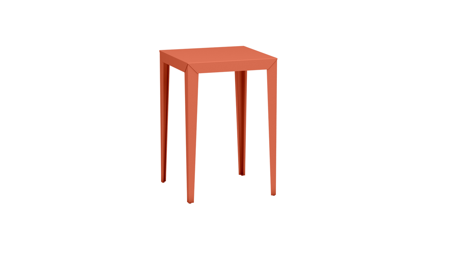 Mange - Debout carré 70cm en aluminium Zef - MATIERE GRISE - La Maison MilanaiseMD70ZEF30Orange givré 144Fuselés