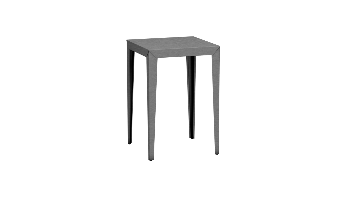 Mange - Debout carré 70cm en aluminium Zef - MATIERE GRISE - La Maison MilanaiseMD70ZEF74Brut Vernis Brillant 020Fuselés