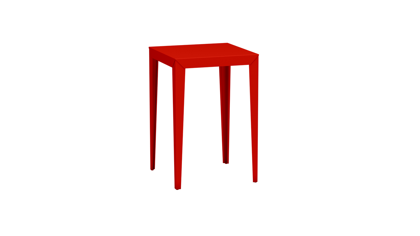 Mange - Debout carré 70cm en aluminium Zef - MATIERE GRISE - La Maison MilanaiseMD70ZEF32Corail 032Fuselés